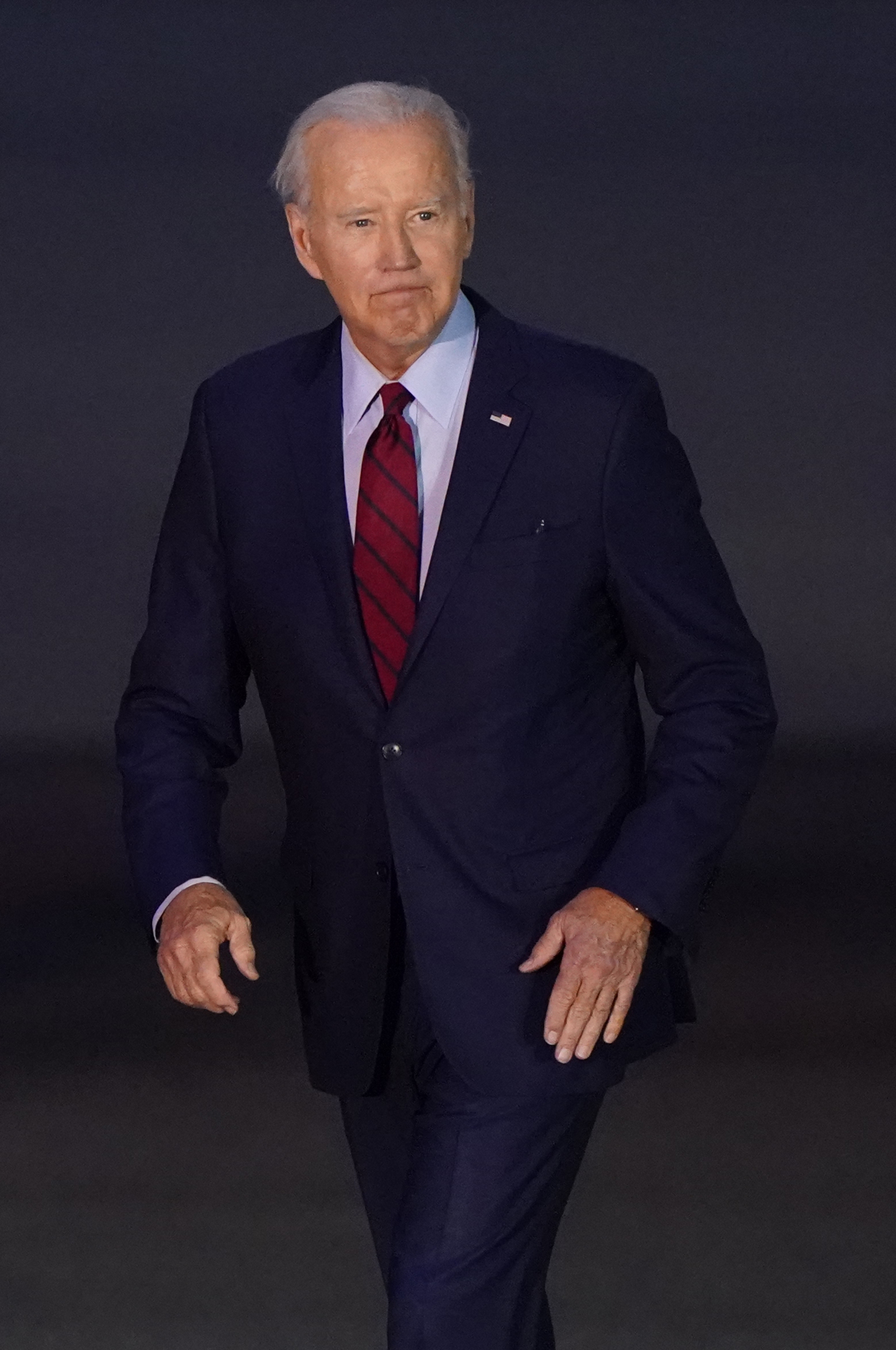 Former U.S. President Joe Biden arriving on Air Force One at Stansted Airport in Essex, England on July 9, 2023. | Source: Getty Images