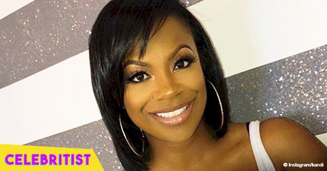 Kandi Burruss flaunts curvy body in black lingerie & sheer skirt amid pregnancy rumors