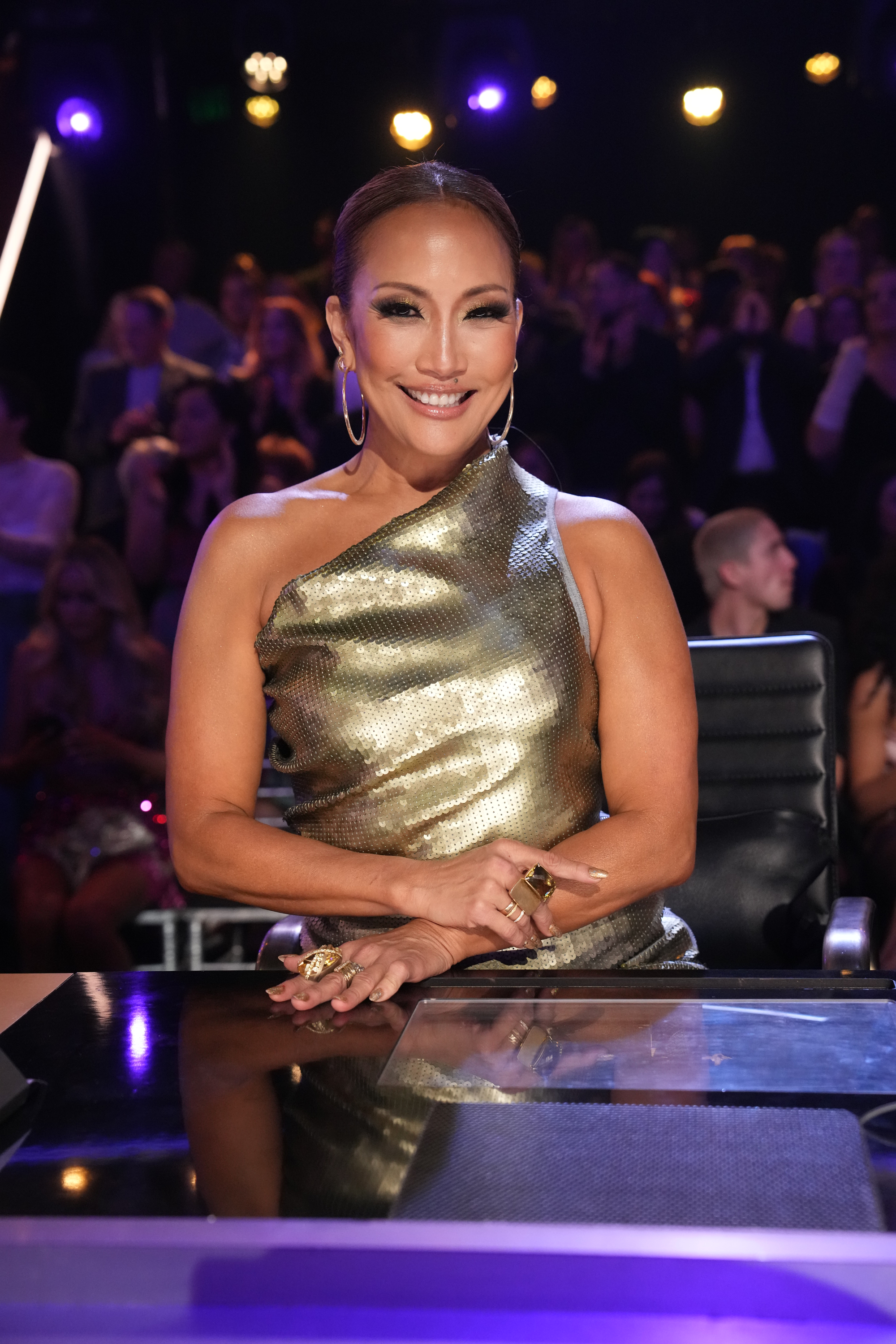 Carrie Ann Inaba on "Dancing with the Stars", on December 5, 2023 | Source: Getty Images