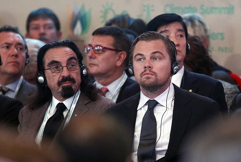 Leonardo DiCaprio and his father George DiCaprio on December 04, 2015 in Paris, France | Photo: Getty Images