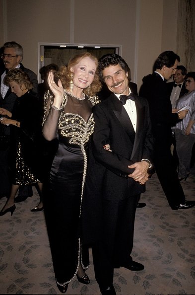 Katherine Helmond and Husband during 43rd Annual Golden Globe Awards at Beverly Hilton Hotel | Photo: Getty Images