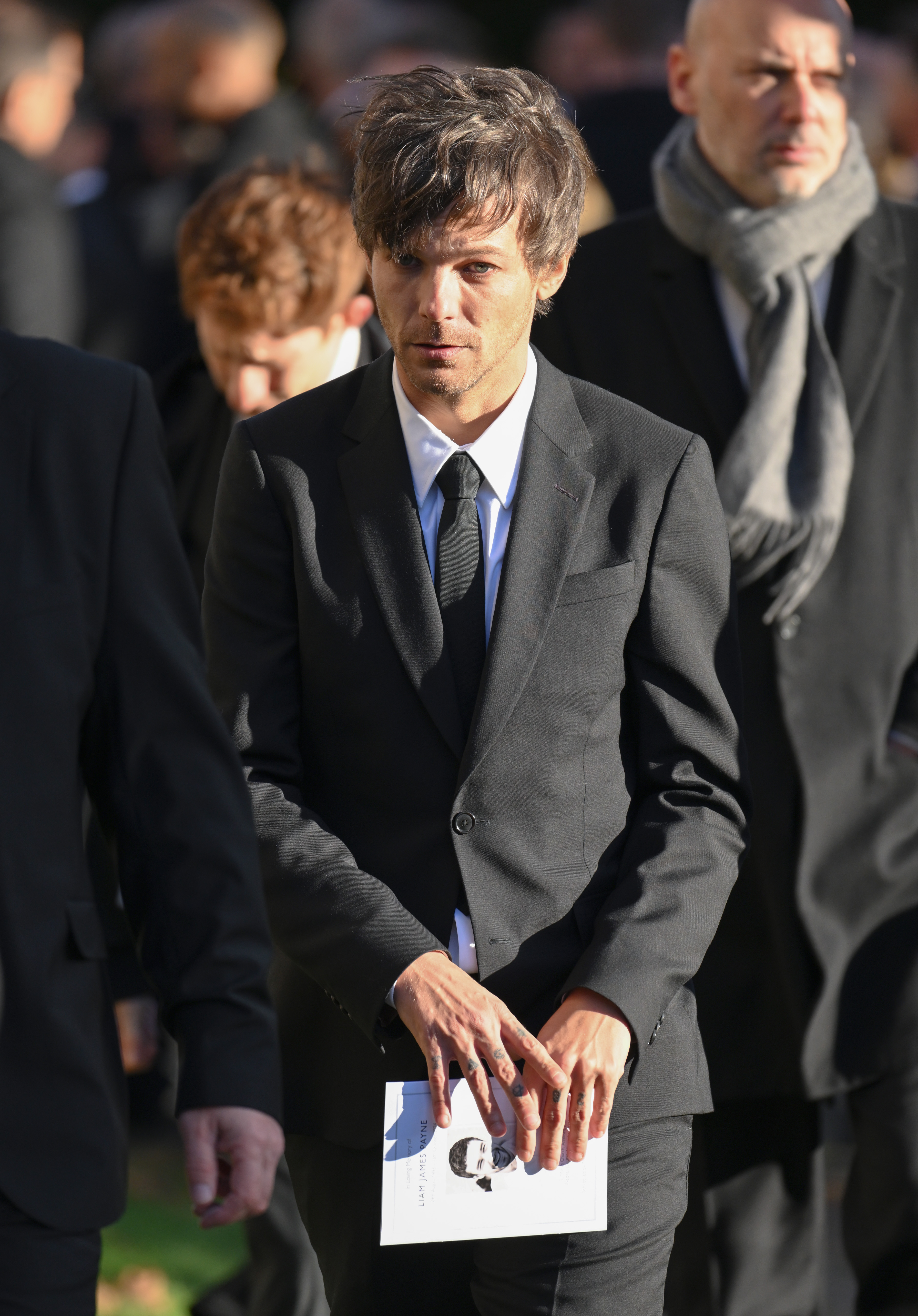 Louis Tomlinson at Liam Payne's funeral in Amersham, England, on November 20, 2024 | Source: Getty Images