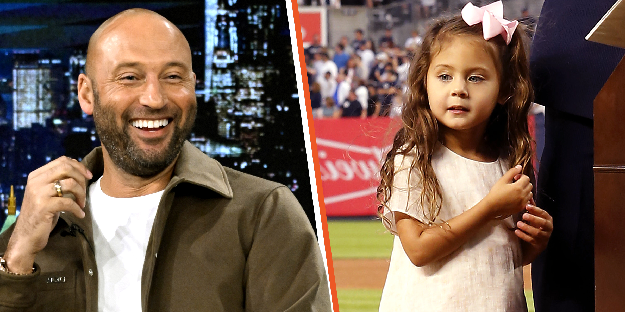 Derek Jeter and Story Jeter. | Source: Getty Images