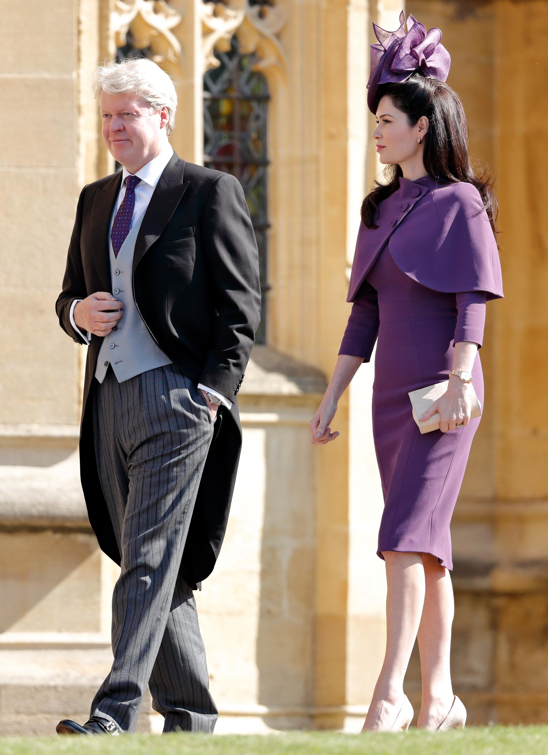 Earl Charles Spencer and Countess Karen Spencer at St George's Chapel, Windsor Castle on May 19, 2018 in Windsor, England | Source: Getty Images