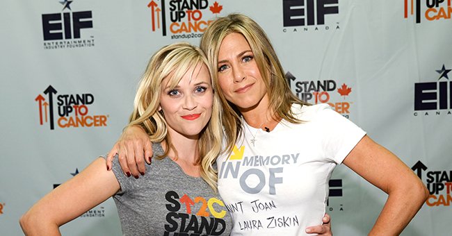 Reese Witherspoon and Jennifer Aniston at Stand Up To Cancer (SU2C) at the Dolby Theatre in Hollywood California | Photo: Kevin Mazur/American Broadcasting Companies Inc via WireImage via Getty Images