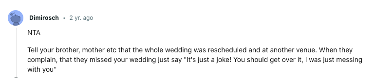 Kommentare zum Reddit-Geständnis der Verlobten | Quelle: Reddit.com