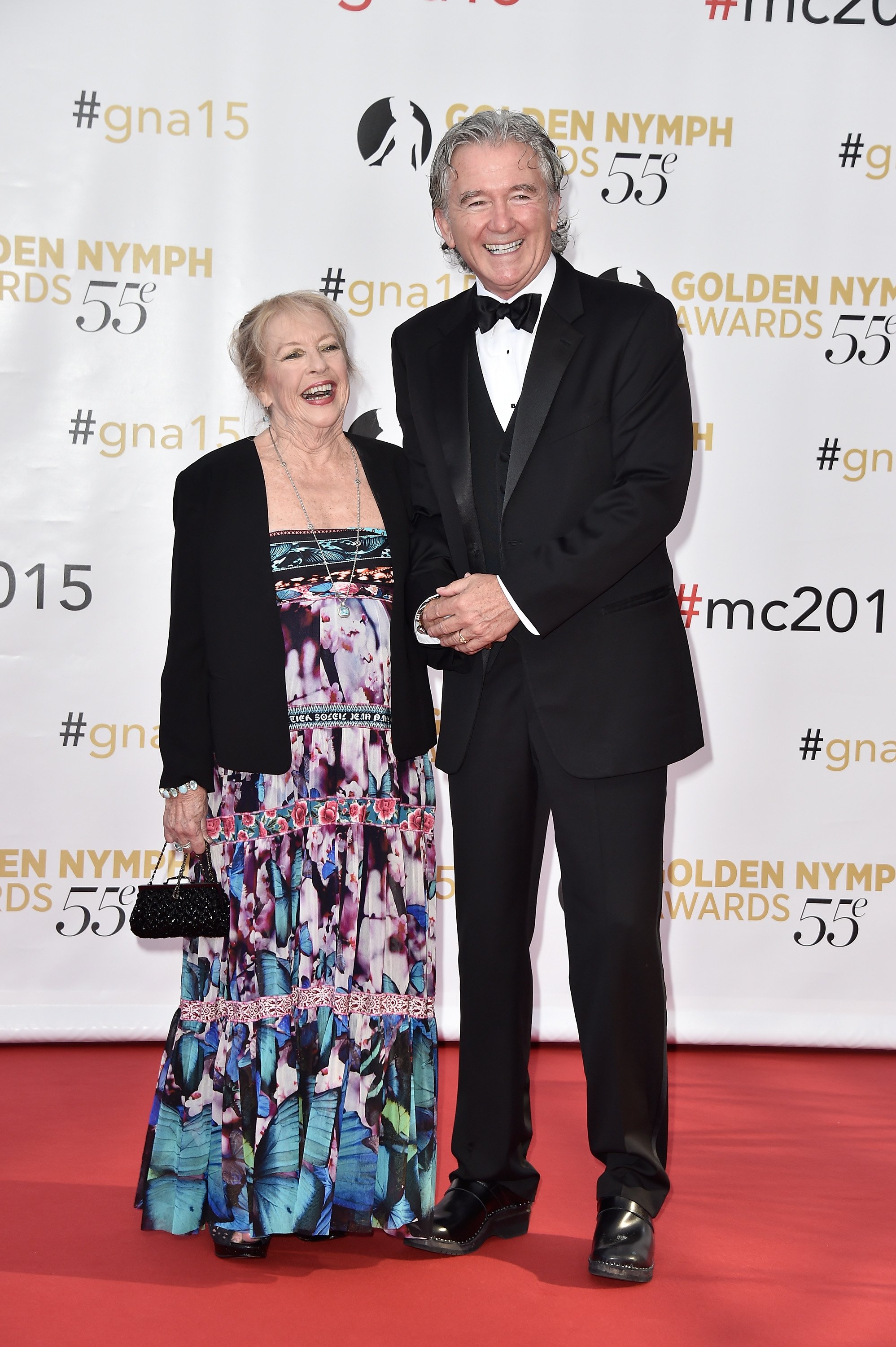 Patrick Duffy und seine Frau Carlyn Rosser besuchen die Golden Nymph Awards am 18. Juni 2015 in Monaco. | Quelle: Getty Images