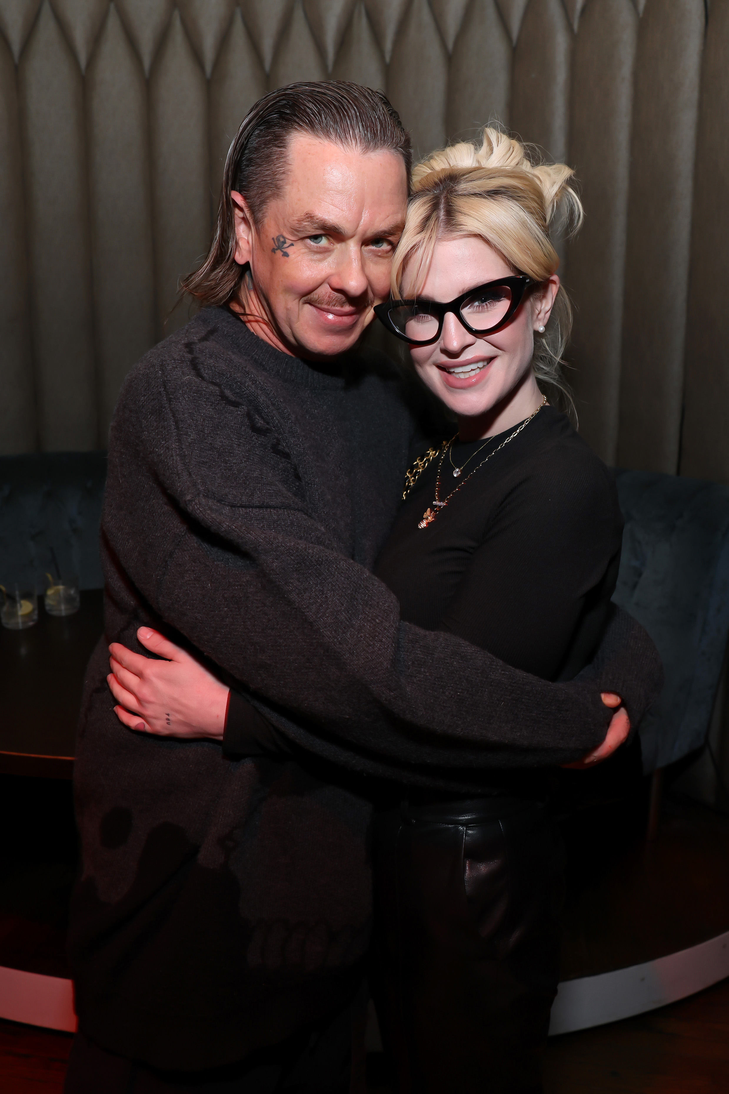 Sid Wilson and Kelly Osbourne attend Matt Mathews' Celebration of Boujee On A Budget Tour with Live Nation on November 20, 2024, in Los Angeles, California. | Source: Getty Images