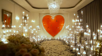 The stunning engagement set-up for Eric Murphy and Jasmin Lawrence's proposal, posted on November 30, 2024. | Source: Instagram/jasmin_lawrence