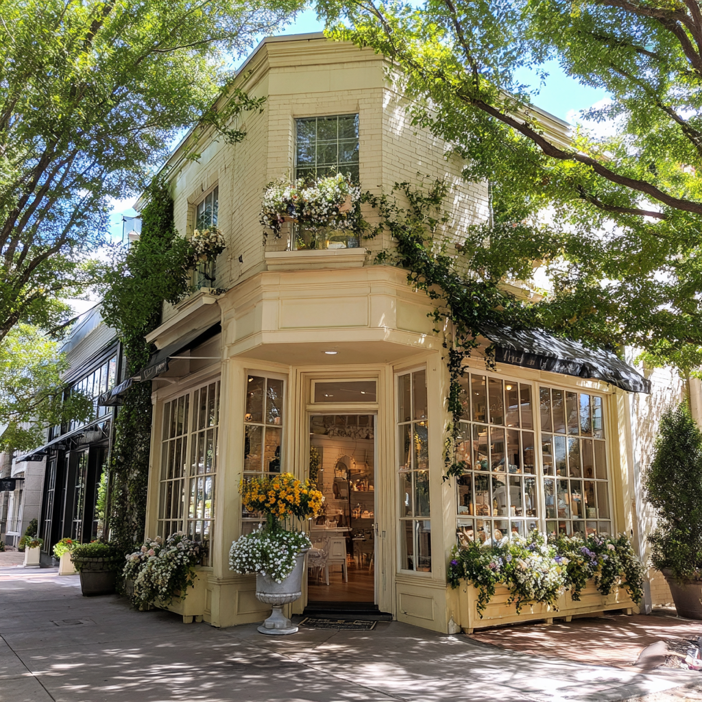 The exterior of a boutique | Source: Midjourney