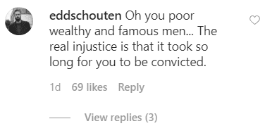 Fan's comment on Bill Cosby's Instagram post. | Source: Instagram/billcosby
