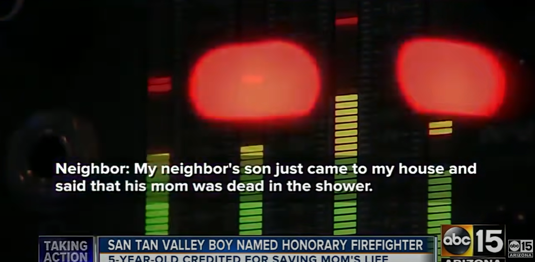 Jessica Penoyer's 911 call after Salvatore Cicalese came over holding his baby sister claiming their mother was dead in an April 15, 2014, YouTube clip | Source: YouTube/ABC15 Arizona