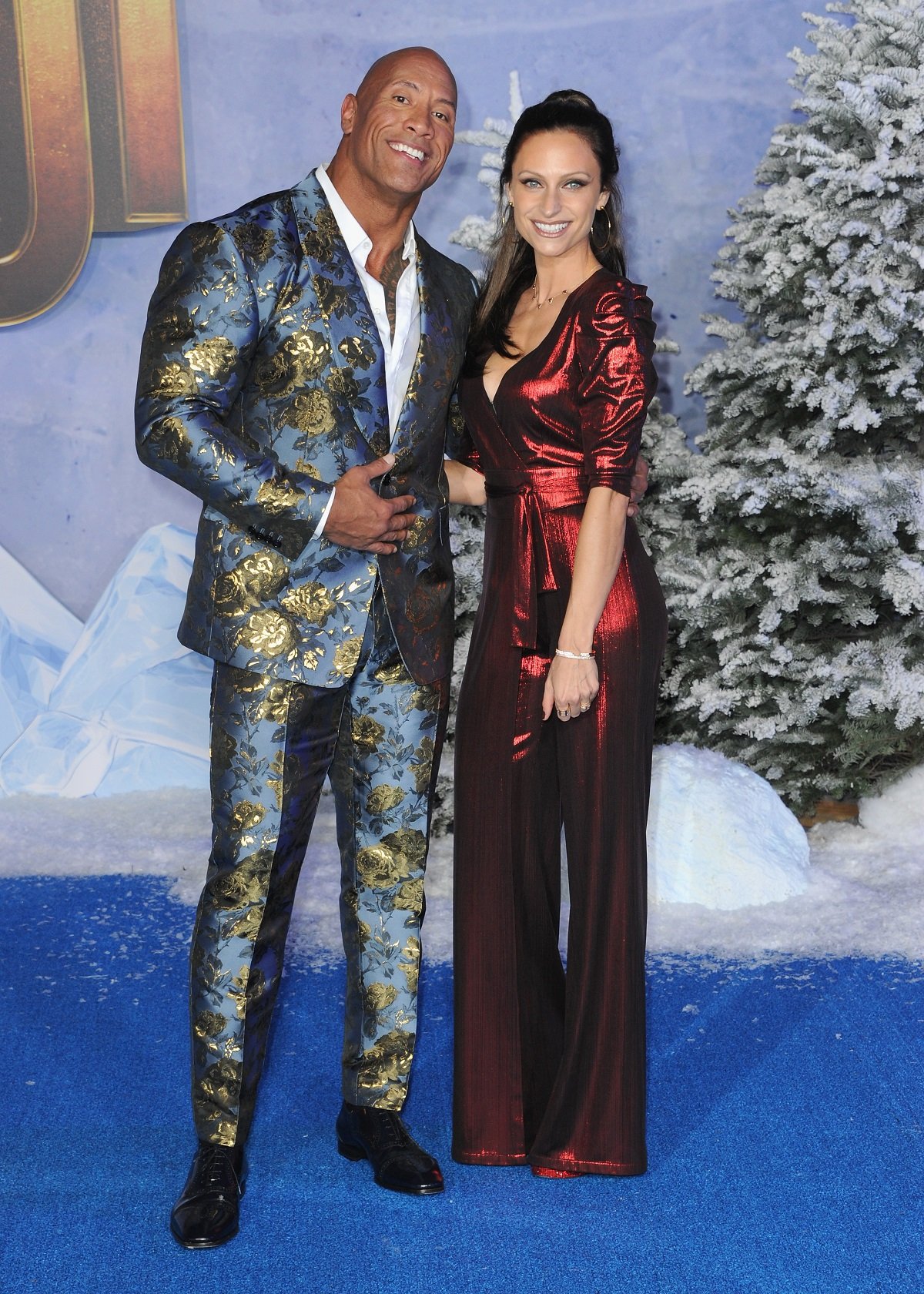 Dwayne Johnson and Lauren Hashian on December 9, 2019, in Hollywood, California. | Source: Getty Images 