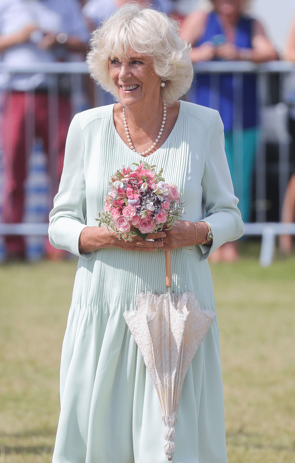 Camilla, Herzogin vonCornwall im Sandringham House am 24. Juli 2019. | Quelle: Getty Images