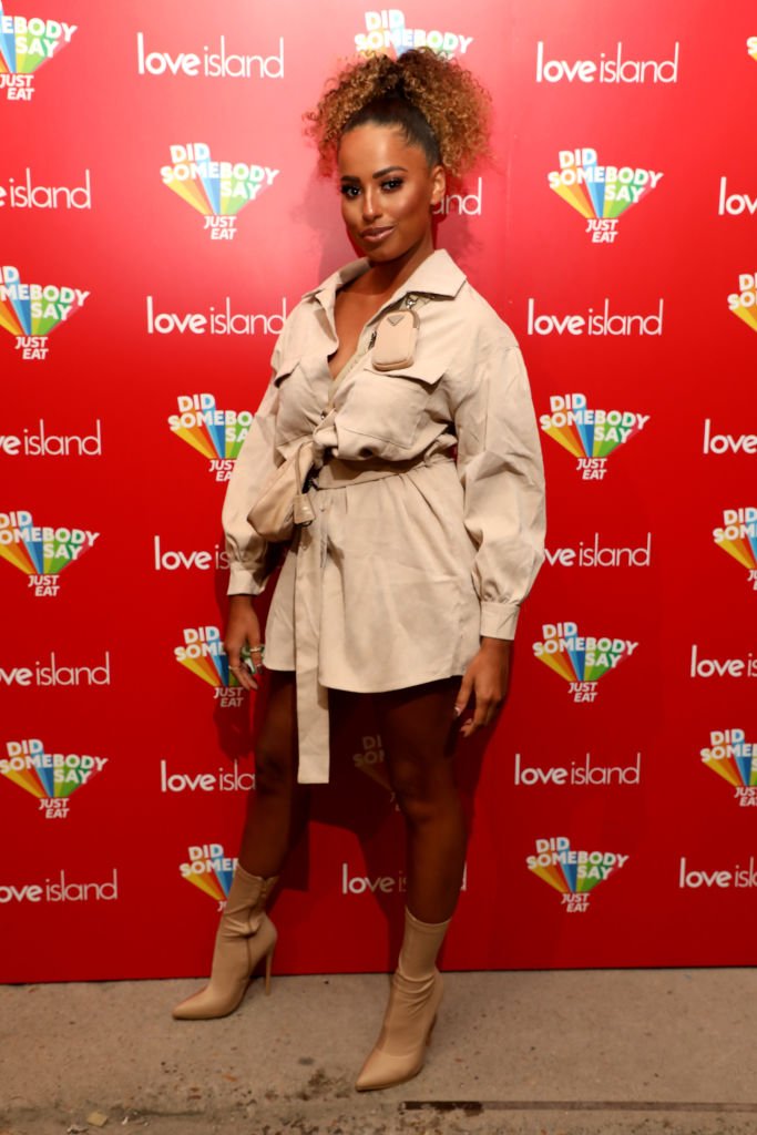 Amber Gill attends the "Just Eat Ultimate Love Island Date Night" event at Night Tales on February 10, 2020 in Hackney, London, England. | Source: Getty Images