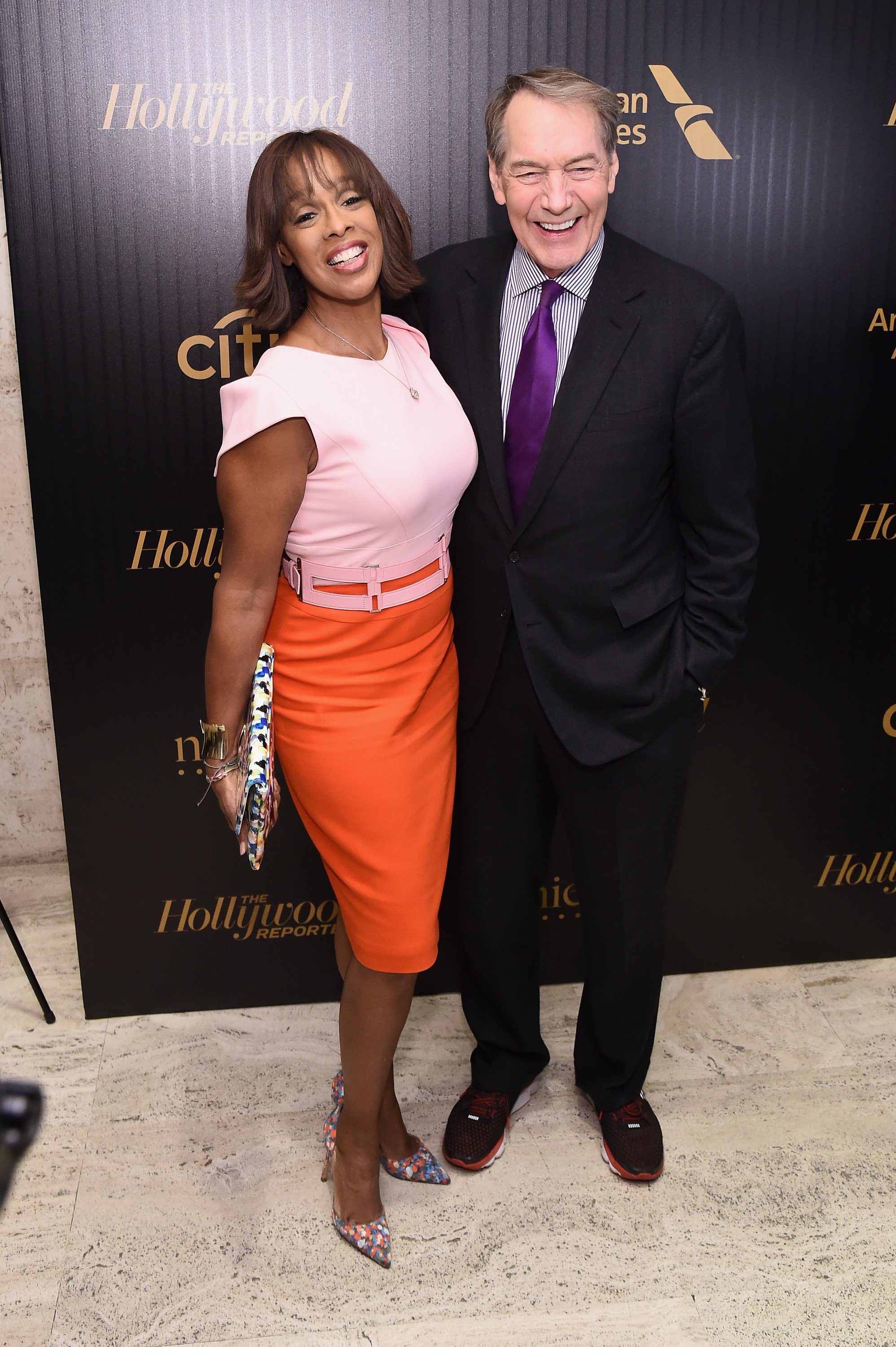 Gayle King and Charlie Rose attend the Hollywood Reporter's 2016 35 Most Powerful People in Media at Four Seasons Restaurant on April 6, 2016. | Photo: GettyImages