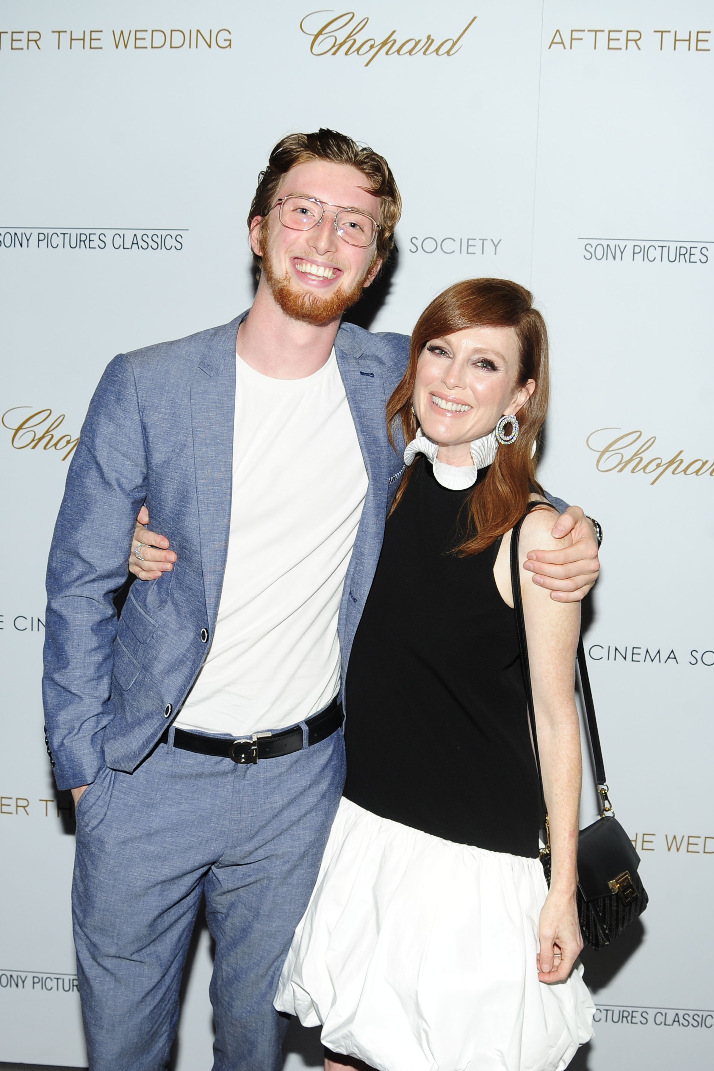 Caleb Freundlich and Julianne Moore attend the "After The Wedding" screening on August 6, 2019 | Source: Getty Images