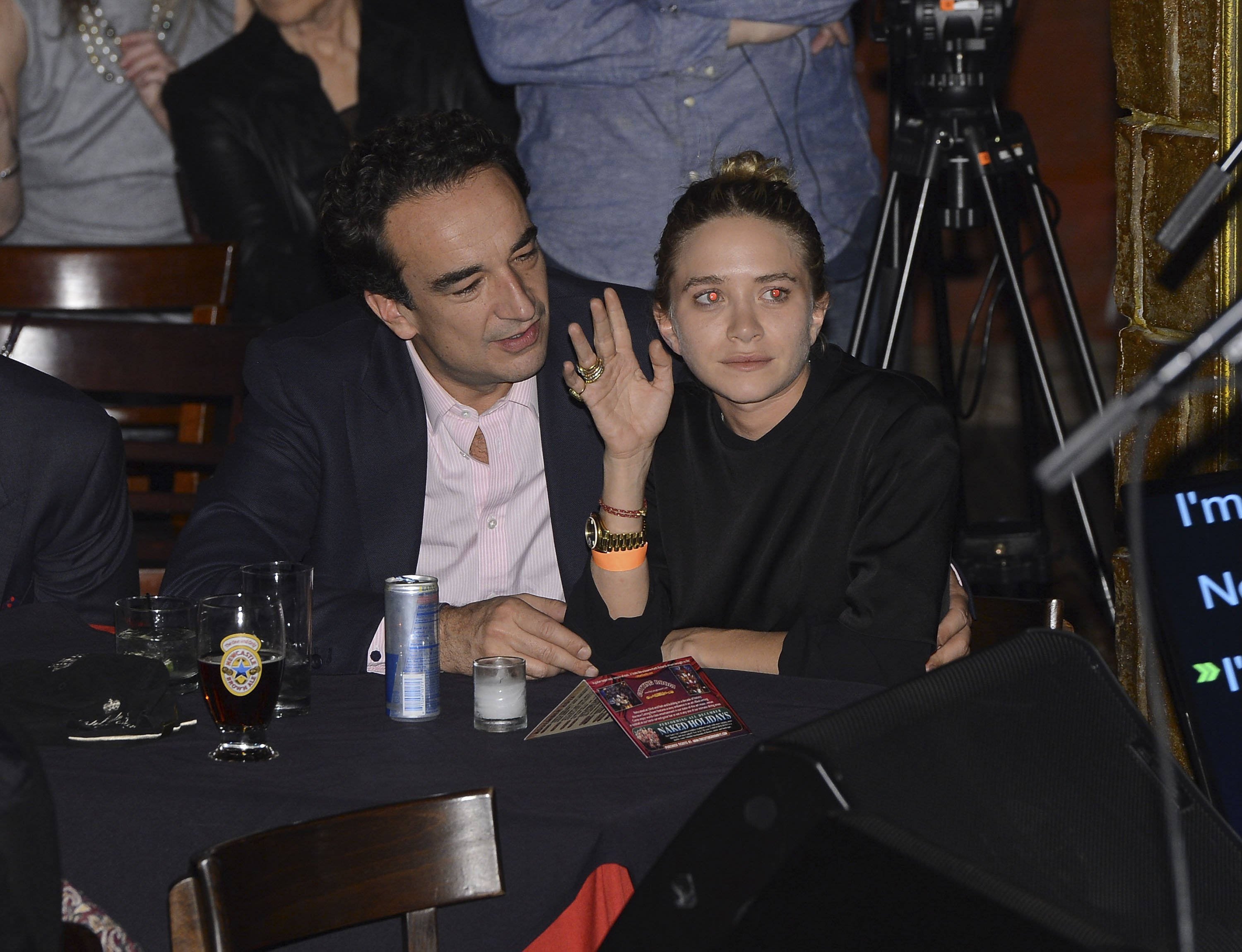Olivier Sarkozy and Mary-Kate Olsen at The Cutting Room on November 7, 2013, in New York City. | Source: Getty Images.