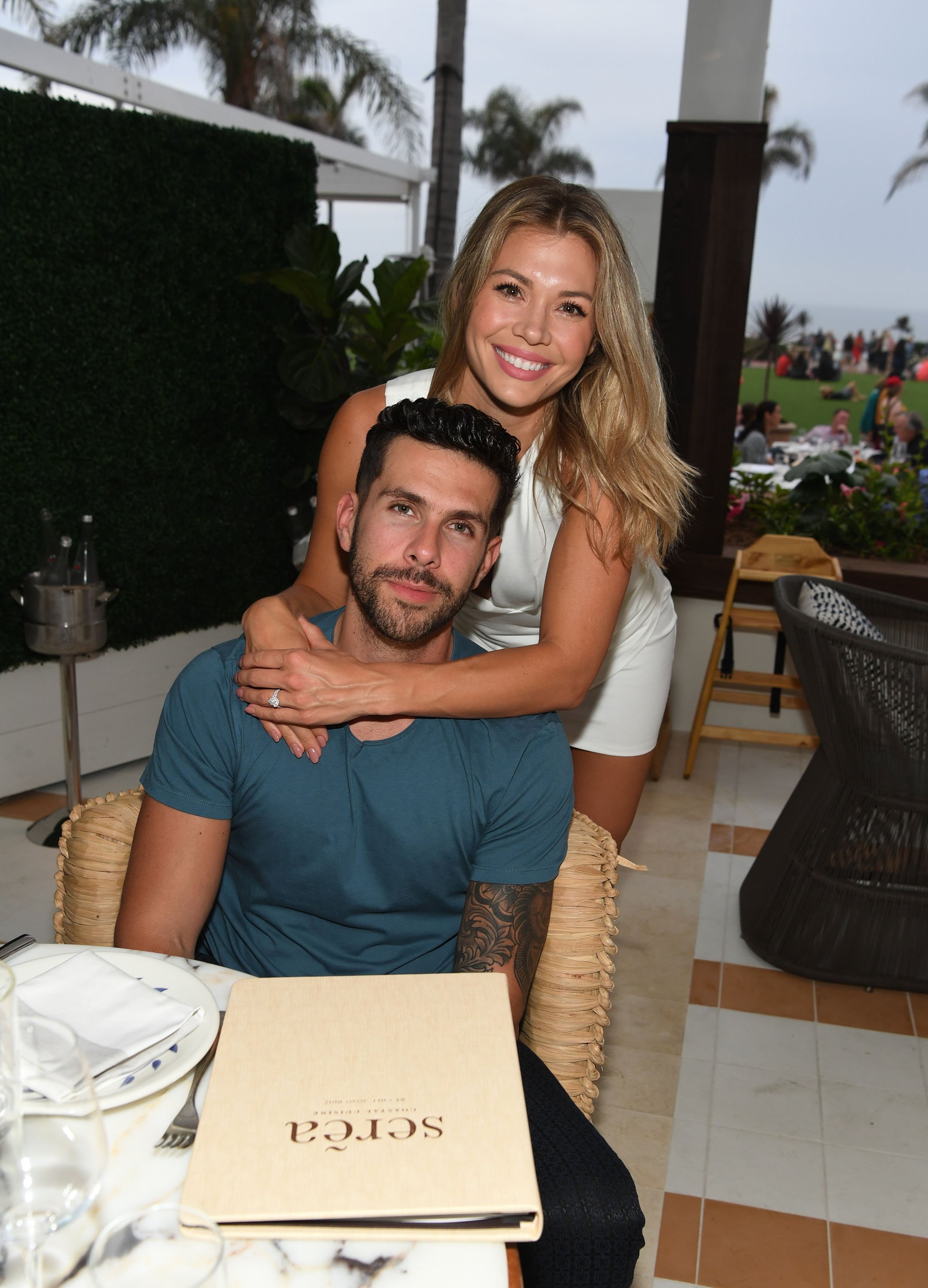 Krystal Nielson and Chris Randone at the opening weekend of Serea restaurant at Hotel Del Coronado in Coronado, California Photo: Denise Truscello/Getty Images for Clique Hospitality
