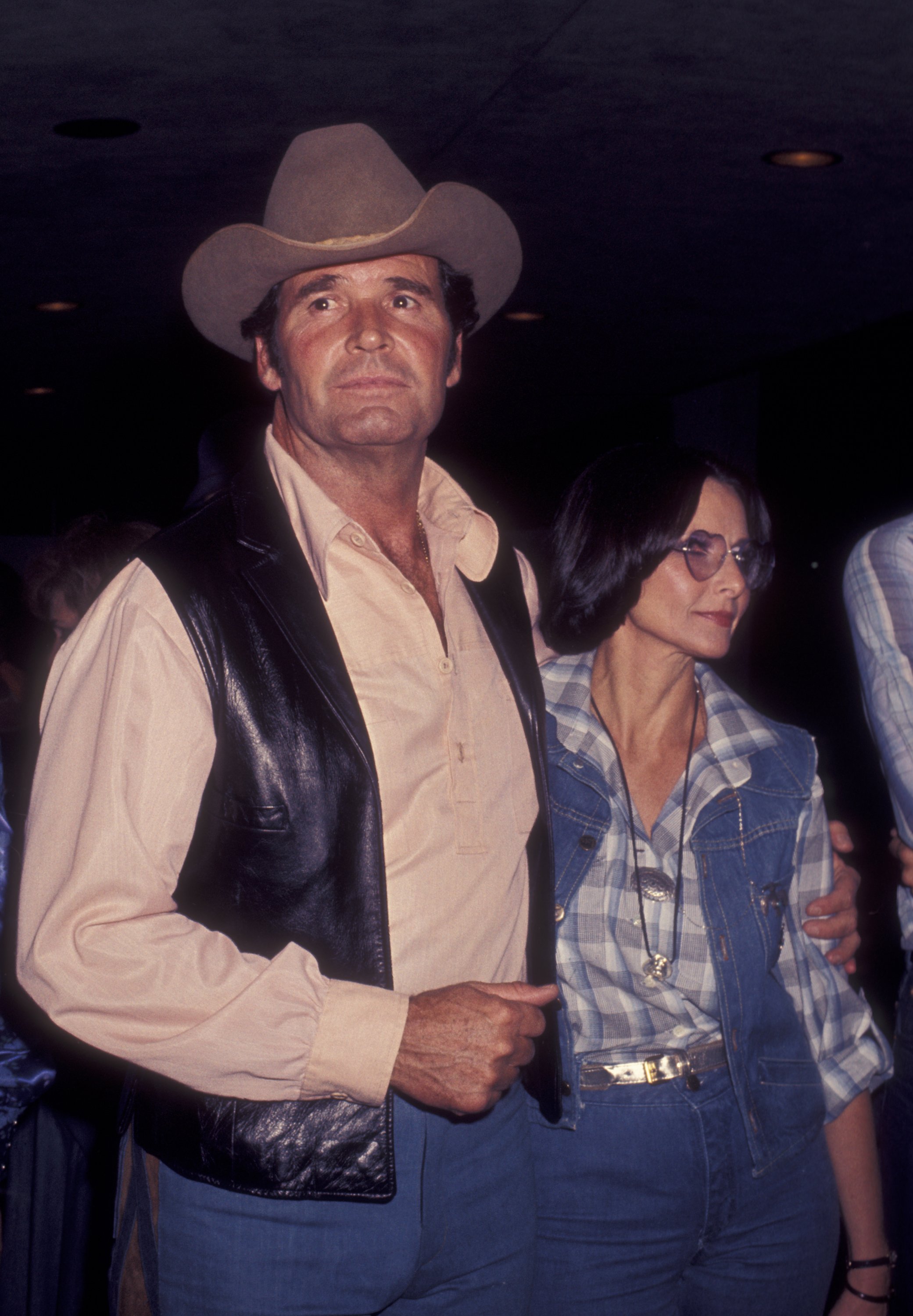 Actor James Garner and wife Lois Clarke attend 24th Annual SHARE Boomtown Party on May 21, 1977 at the Santa Monica Civic Auditorium in Santa Monica, California | Source: Getty Images