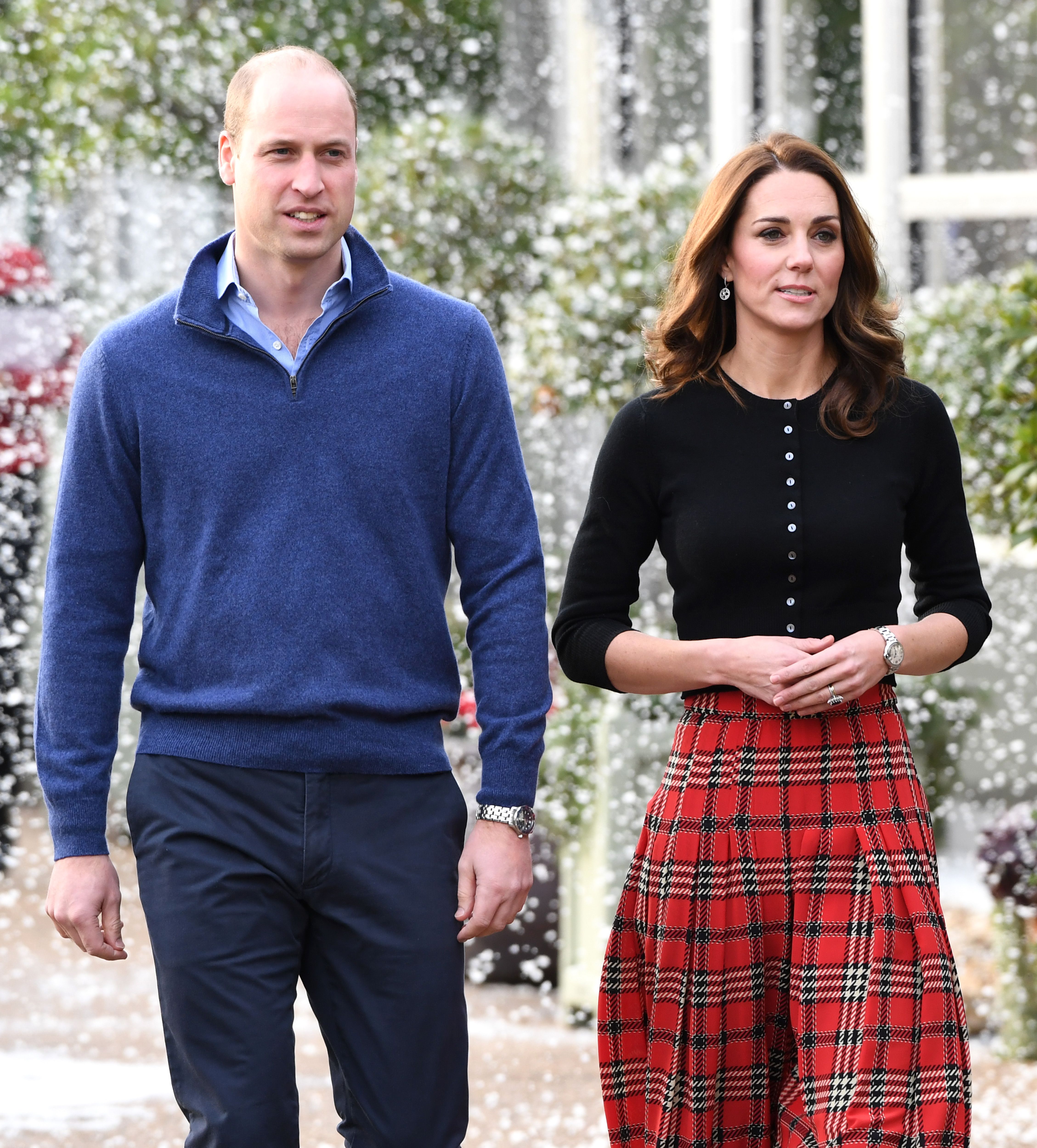 Prince William and Duchess Kate host a Christmas party to deliver a message of support to deployed personnel serving in Cyprus at Kensington Palace on December 4, 2018, in London, England | Photo: Getty Images