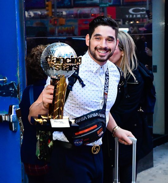 Alan Bersten is seen arriving at 'Good Morning America' show in Times Square on November 26, 2019 in New York City | Photo: Getty Images