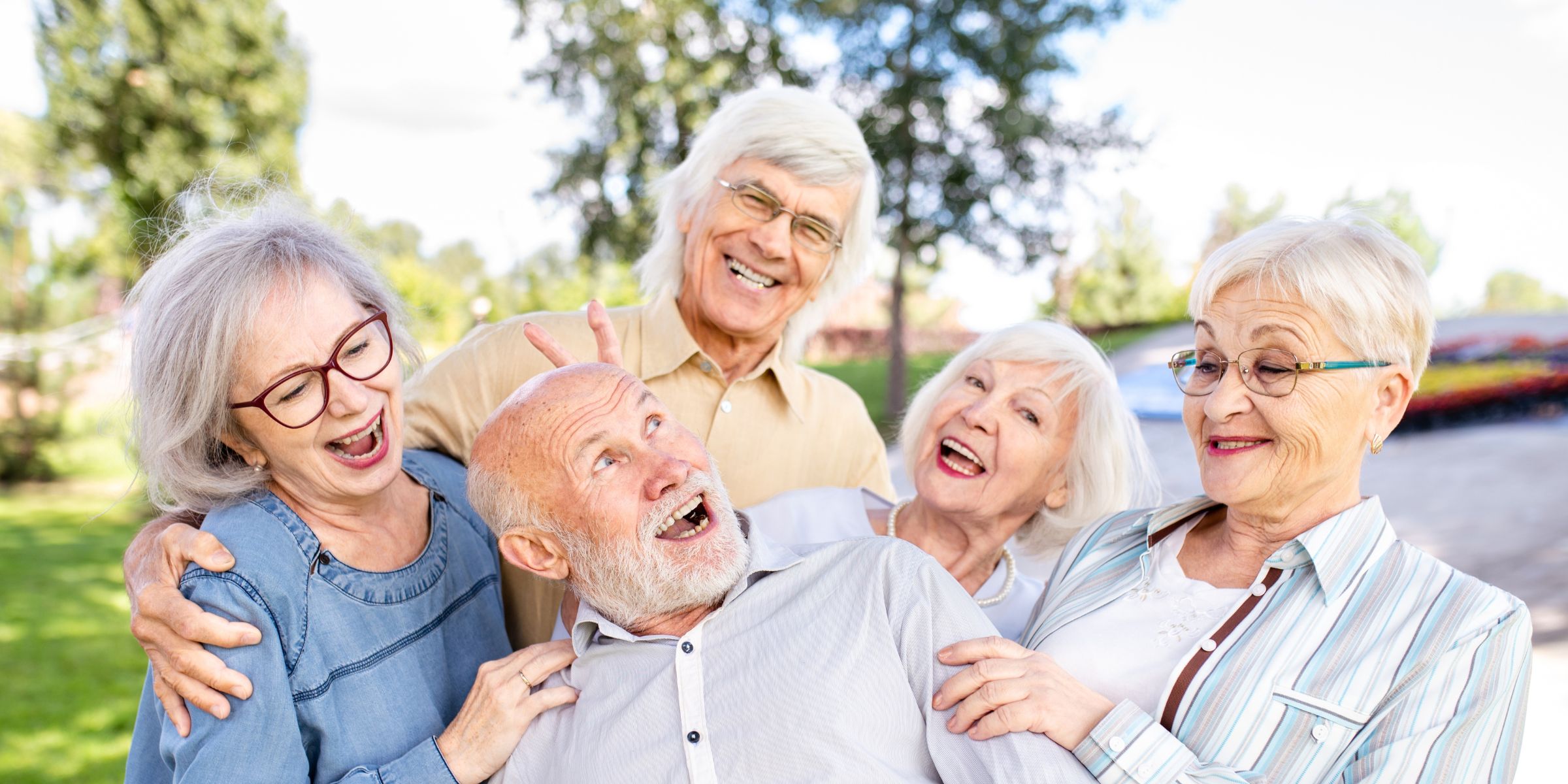 A happy group of elderly people | Source: Shutterstock