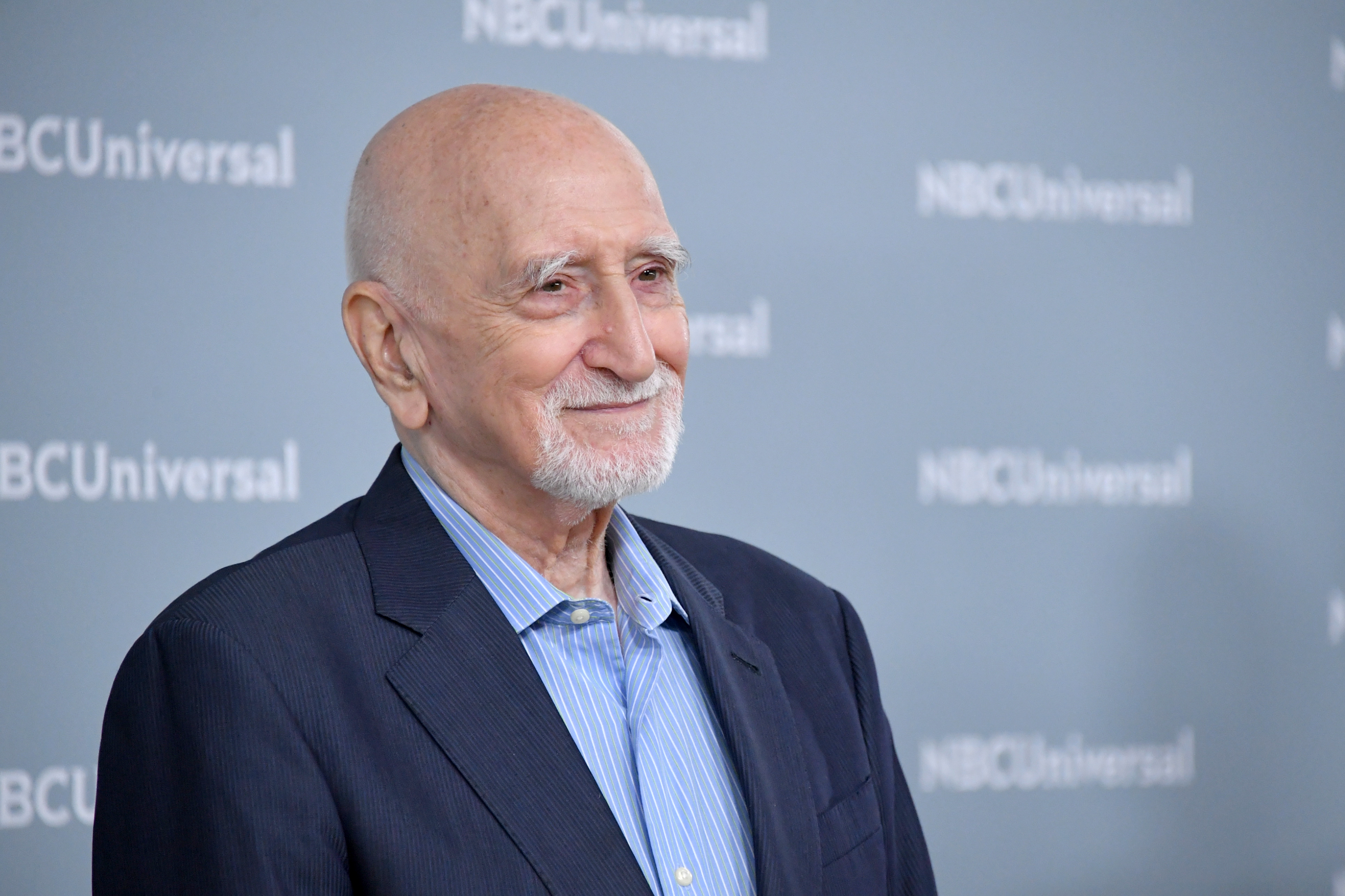 Dominic Chianese attended a "The Sopranos" event alongside Edie Falco. In this photo, he attended the NBCUniversal Upfront on May 14, 2018, in New York City, New York. | Source: Getty Images