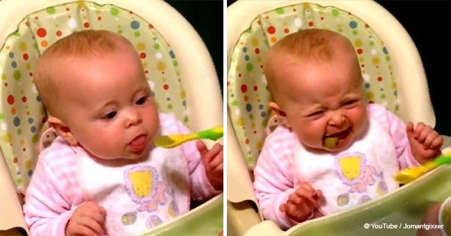 Baby had peas for the first time and her reaction went viral (video)