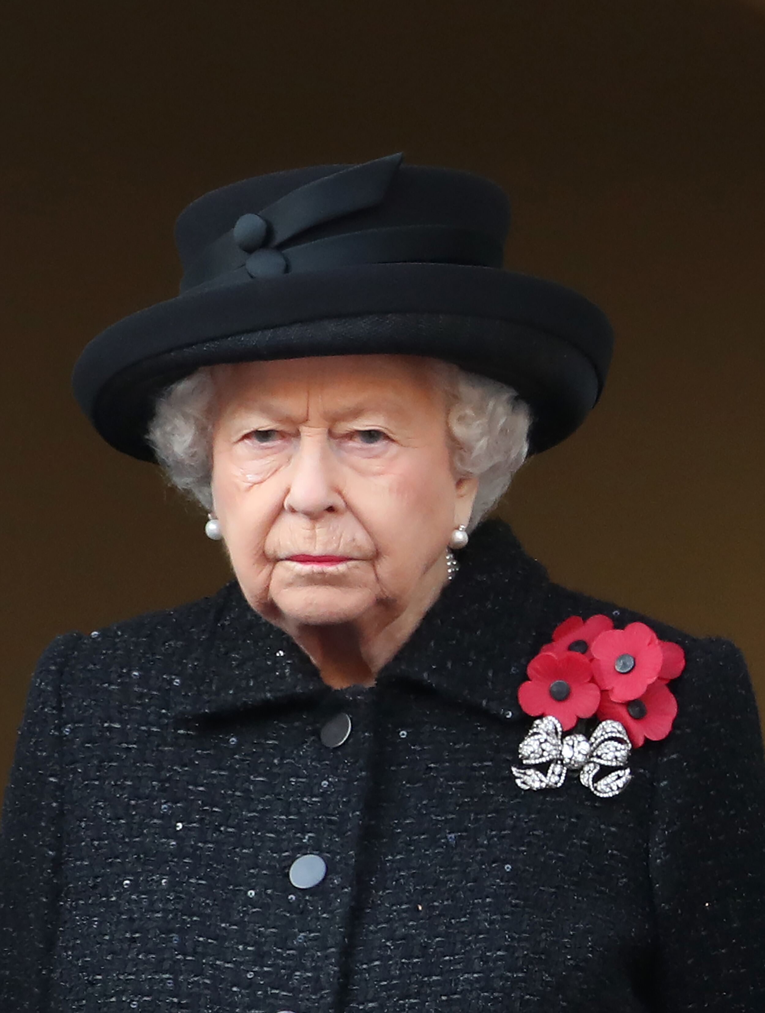 Queen Elizabeth II at the annual Remembrance Sunday memorial at The Cenotaph on November 10, 2019, in London, England | Photo: Chris Jackson/Getty Images