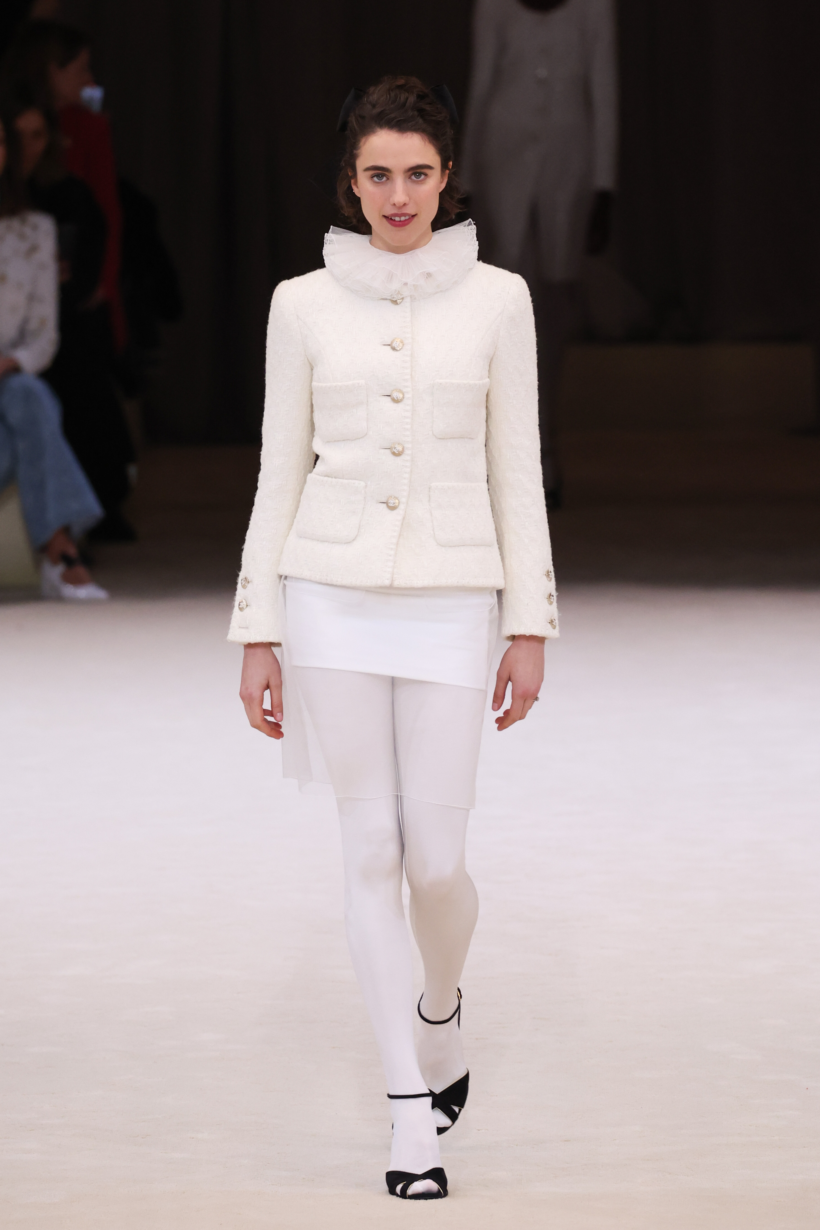 Margaret Qualley walks the runway during the Chanel Haute Couture Spring/Summer 2024 show on January 23, 2024 in Paris, France | Source: Getty Images