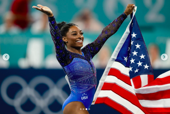 Simone Biles during the Paris Olympics, posted on August 3, 2024 | Source: Instagram/simonebiles