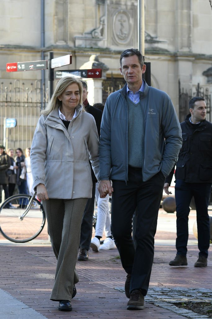 Iñaki Urdangarin y la infanta Cristina en Navidad de 2019. | Foto: Getty Images