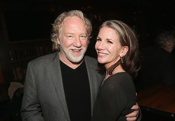 Timothy Busfield and wife Melissa Gilbert pose at the opening night after party for Irish Rep's production of "The Seafarer"at Crompton Ale House on April 18, 2018  | Photo: Getty Image