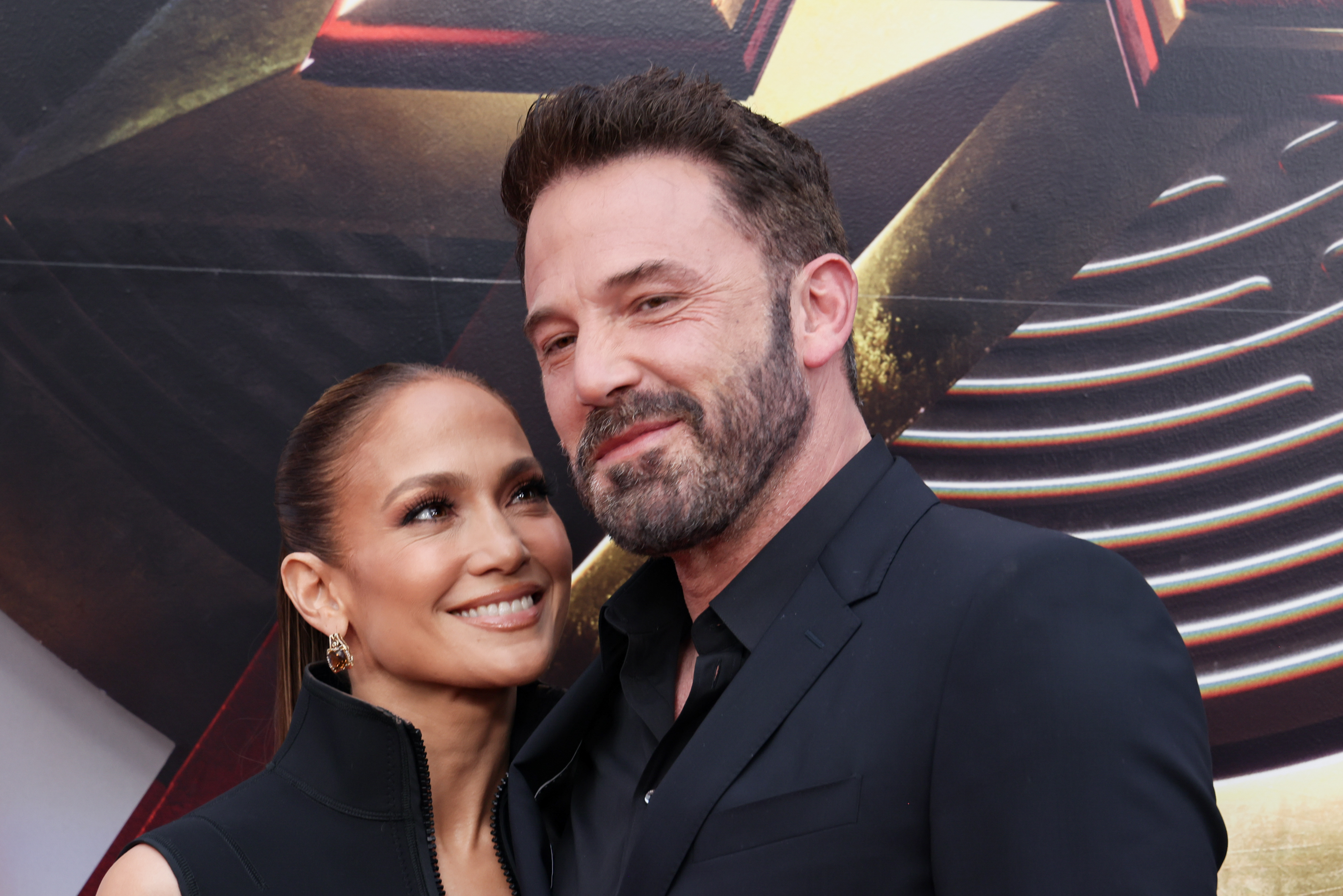 Jennifer Lopez and Ben Affleck at the premiere of "The Flash" on June 12, 2023 in Hollywood, California | Source: Getty Images