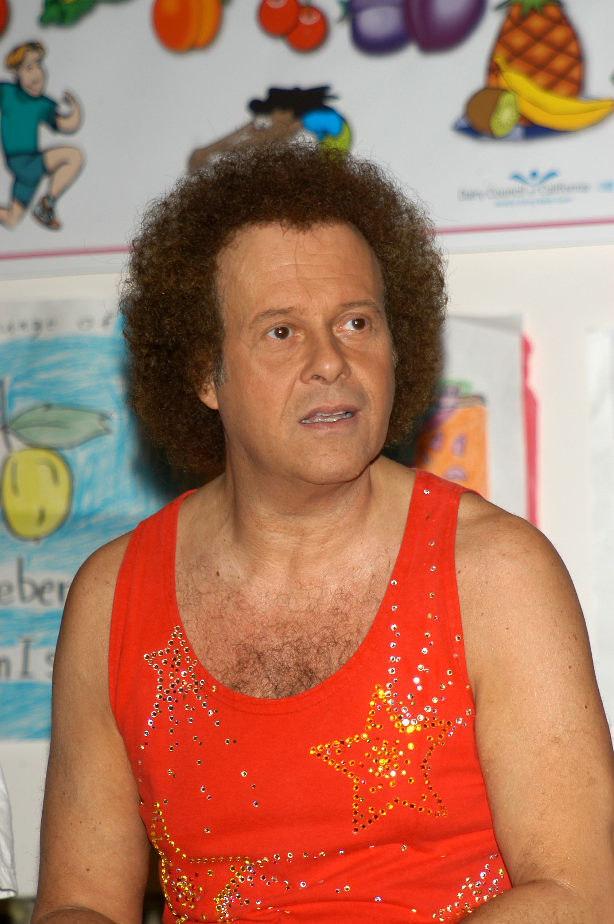 Richard Simmons speaks to students about exercise and nutrition at the Third Annual Nutrition Advisory Council Symposium. | Source: Getty Images