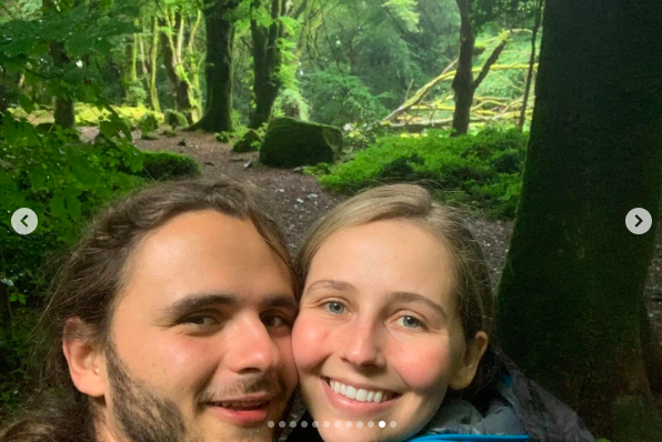 Prince Jackson beaming amid a forest with his fiancée. | Source: Instagram/princejackson