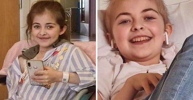 12-year-old Sinead Zalick in hospital during her chemotherapy. | Source: facebook.com/plymouthlive