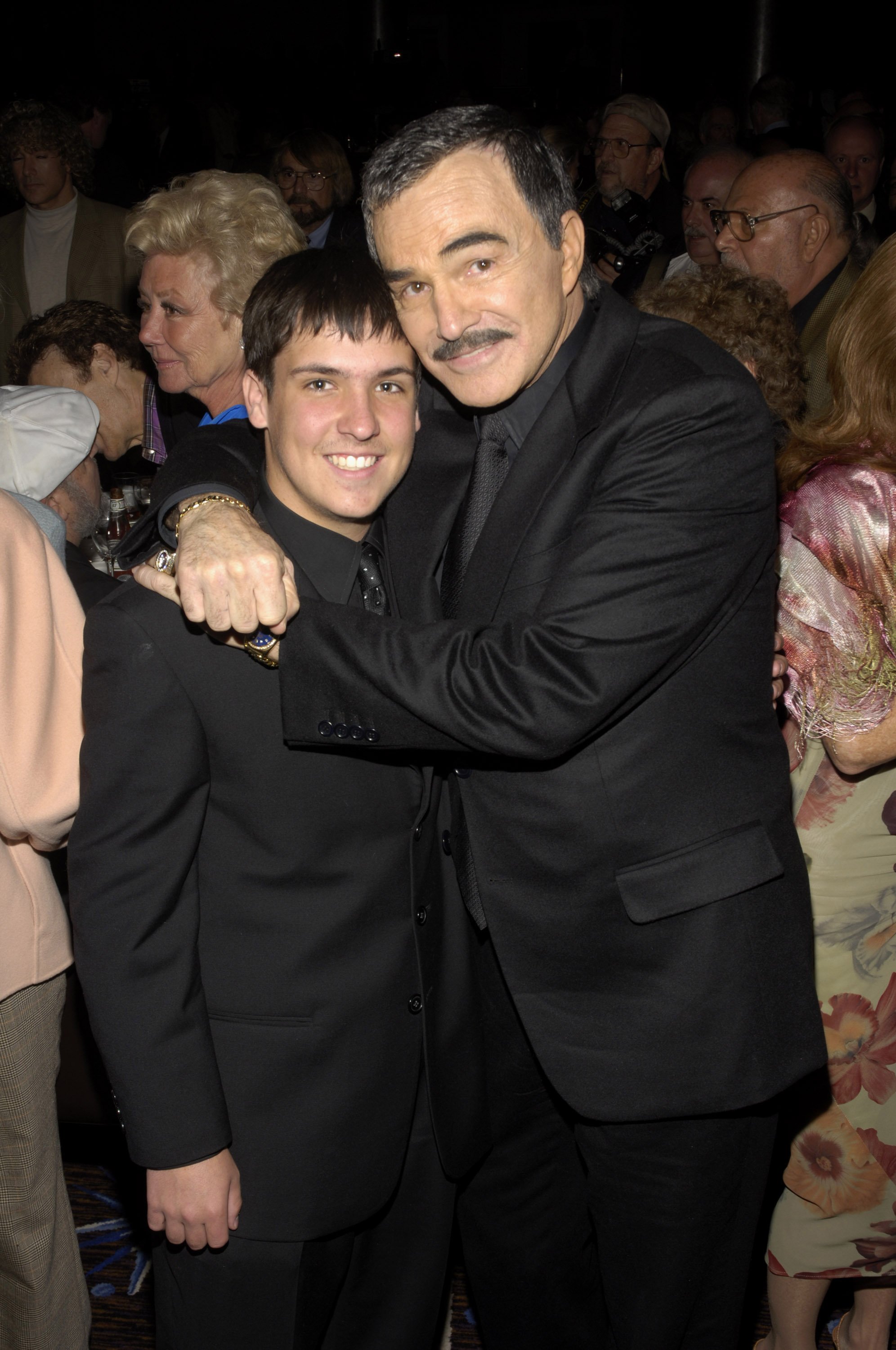 Quinton Reynolds and his father Burt Reynolds during 2005 Professional Dancers Society Annual Gypsy Awards in Los Angeles, California. / Source: Getty Images