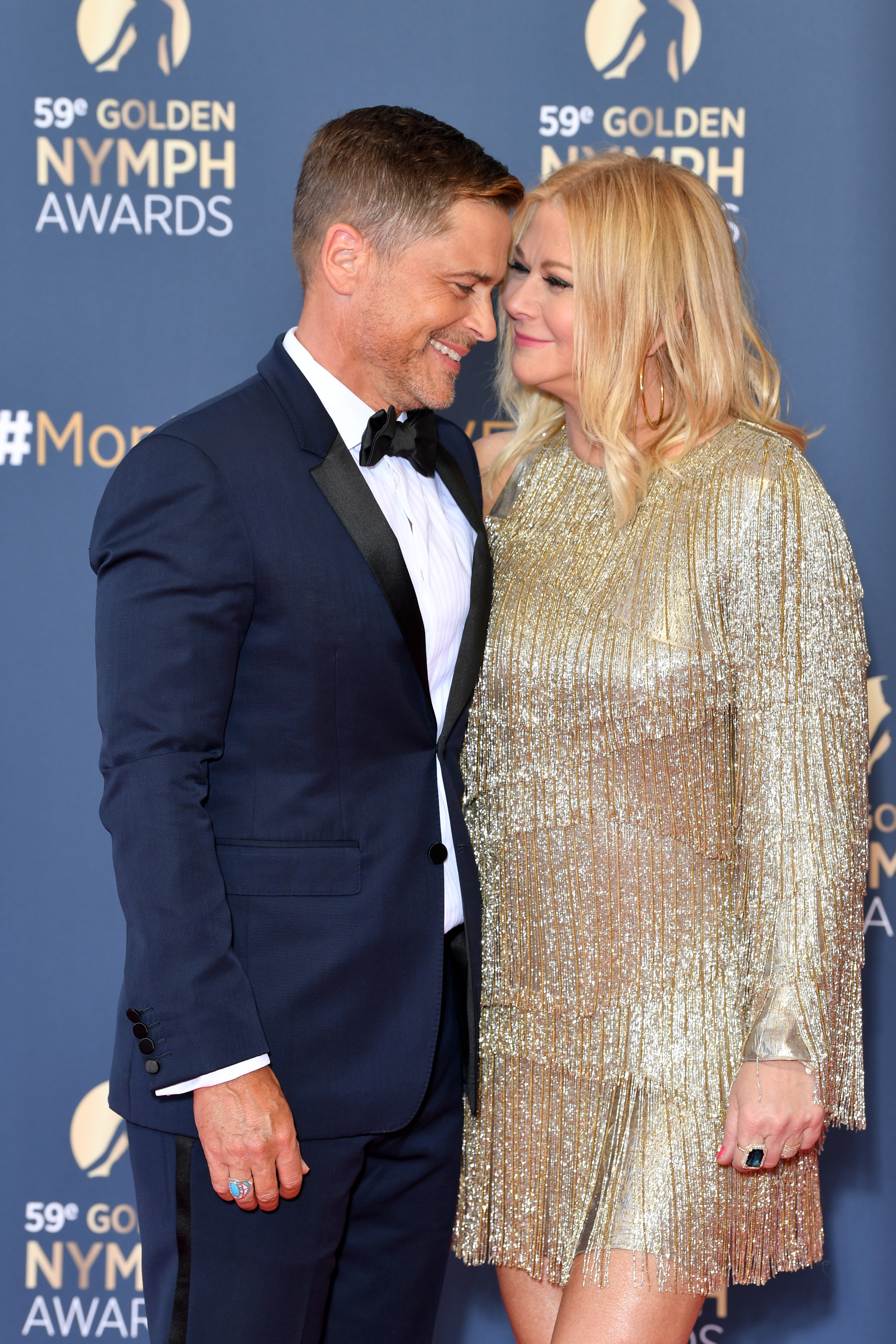 Rob Lowe and Sheryl Berkoff at the closing ceremony of the 59th Monte Carlo TV Festival on June 18, 2019 in Monte-Carlo, Monaco | Source: Getty Images