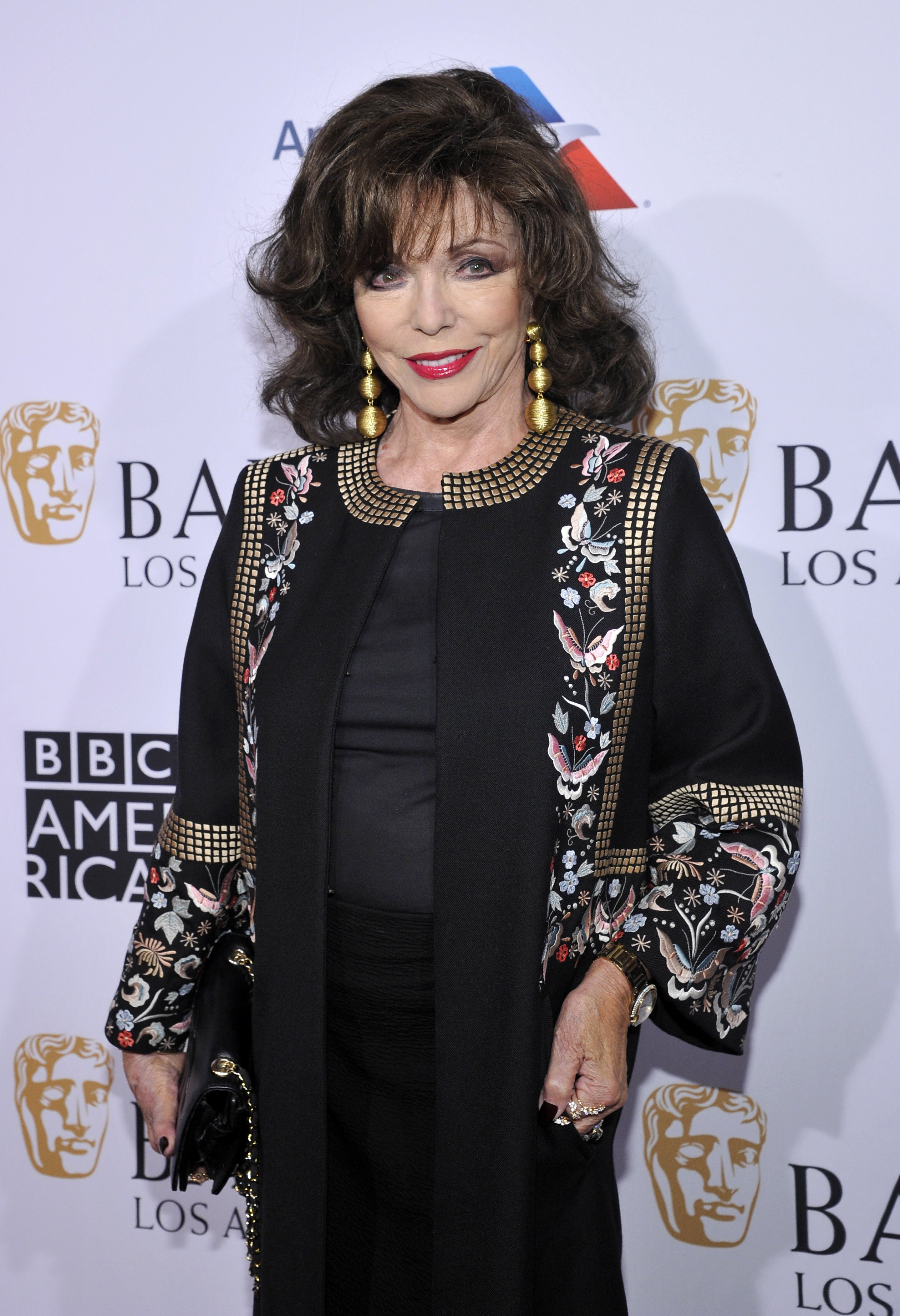  Dame Joan Collins at the BAFTA Tea Party at The Four Seasons Hotel Los Angeles on January 05, 2019 | Photo: GettyImages