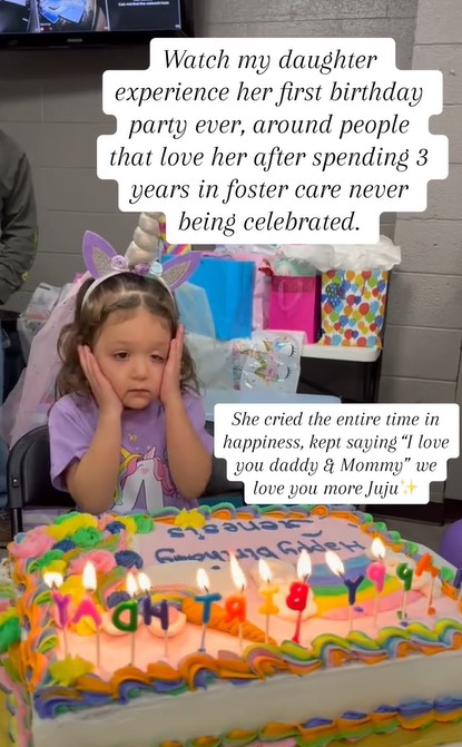 Genesis feeling emotional while celebrating her fourth birthday in a clip posted on April 26, 2024 | Source: TikTok/jessgaytan2