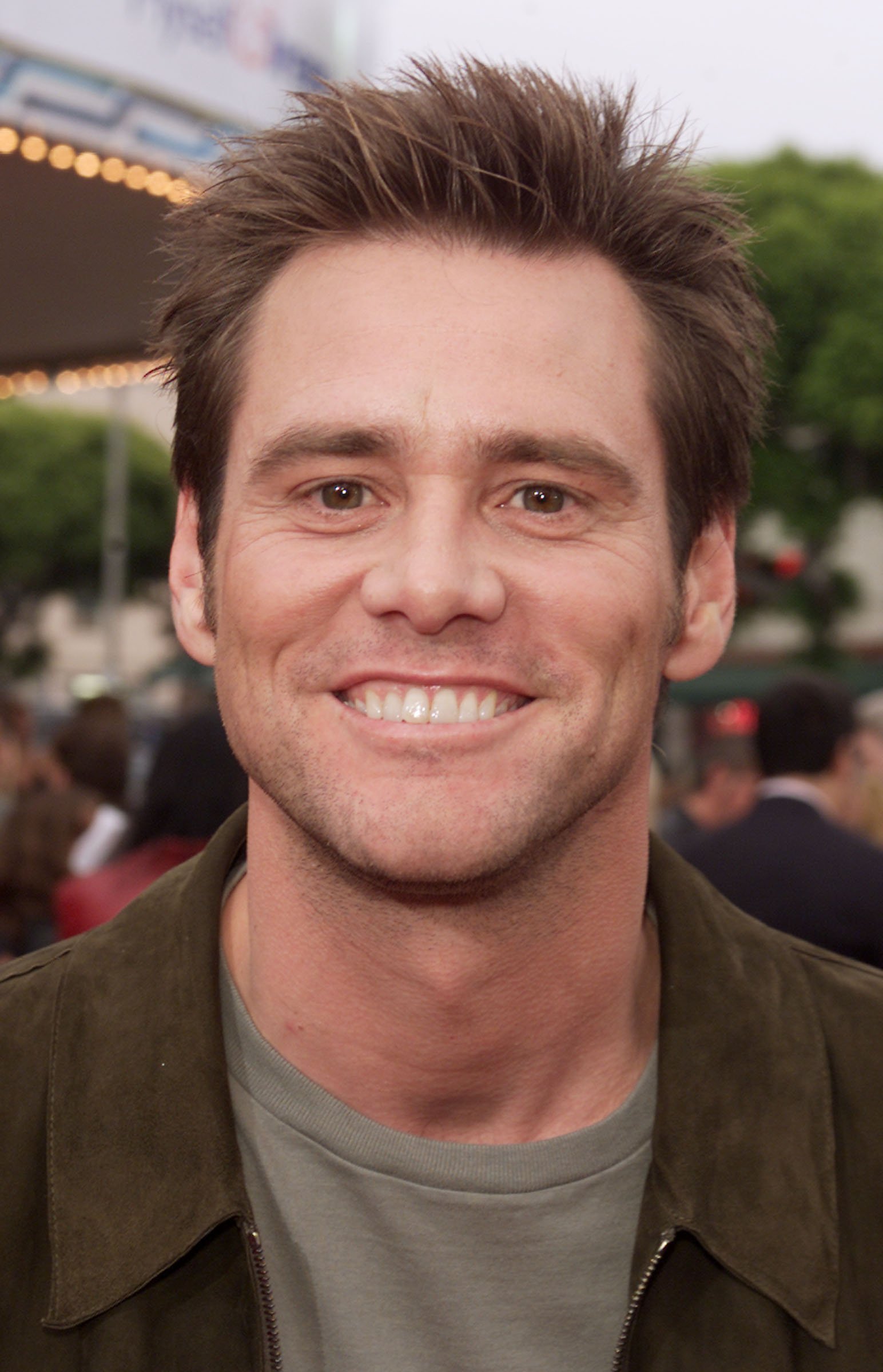 im Carrey at the premiere of 'Me, Myself & Irene' at the Village Theater in Westwood, Ca. on June 15, 2000. | Source: Getty Images