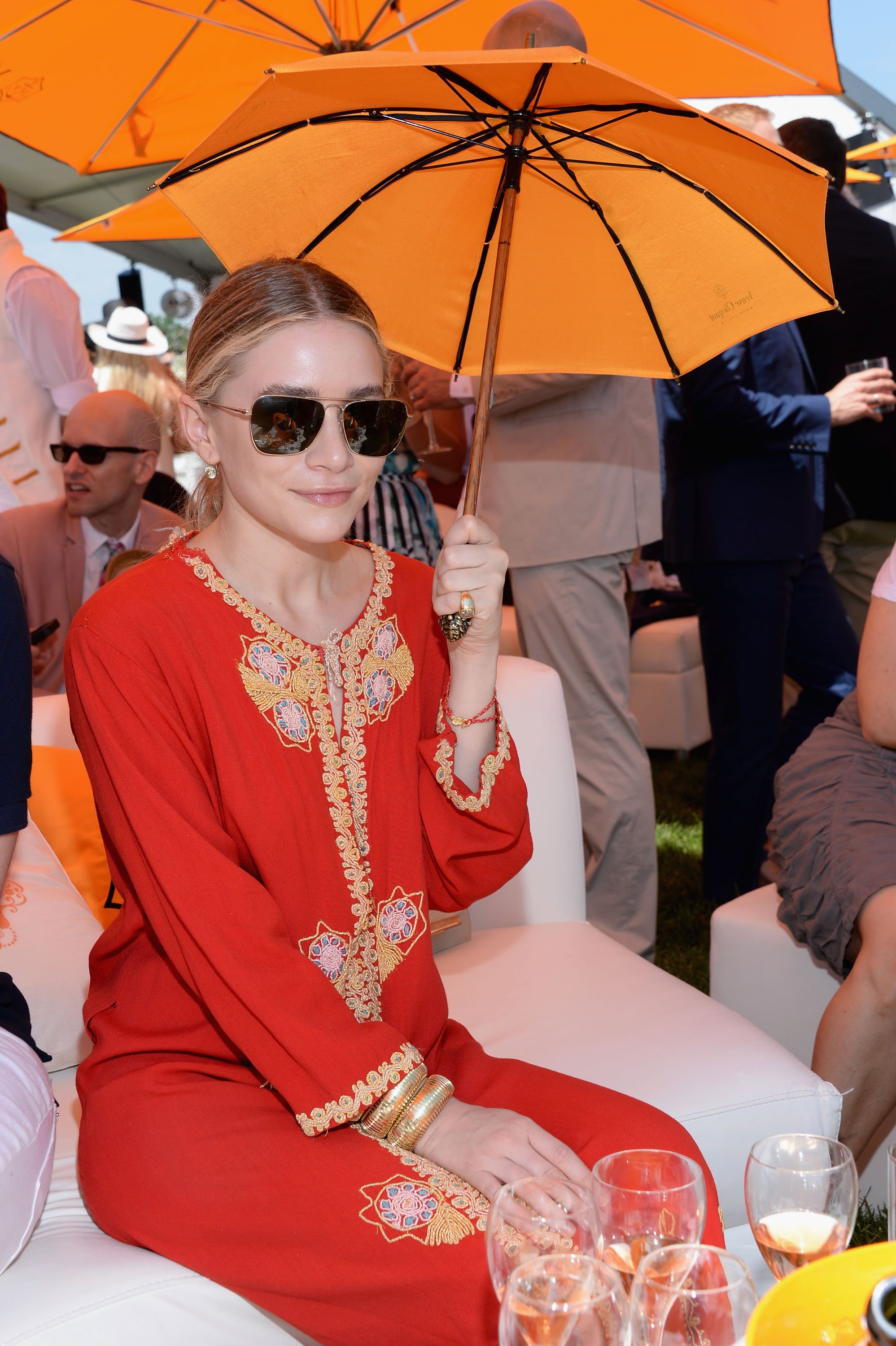 Ashley Olsen at the VIP Marquee during the sixth annual Veuve Clicquot Polo Classic on June 1, 2013 in Jersey City. | Source: Getty Images