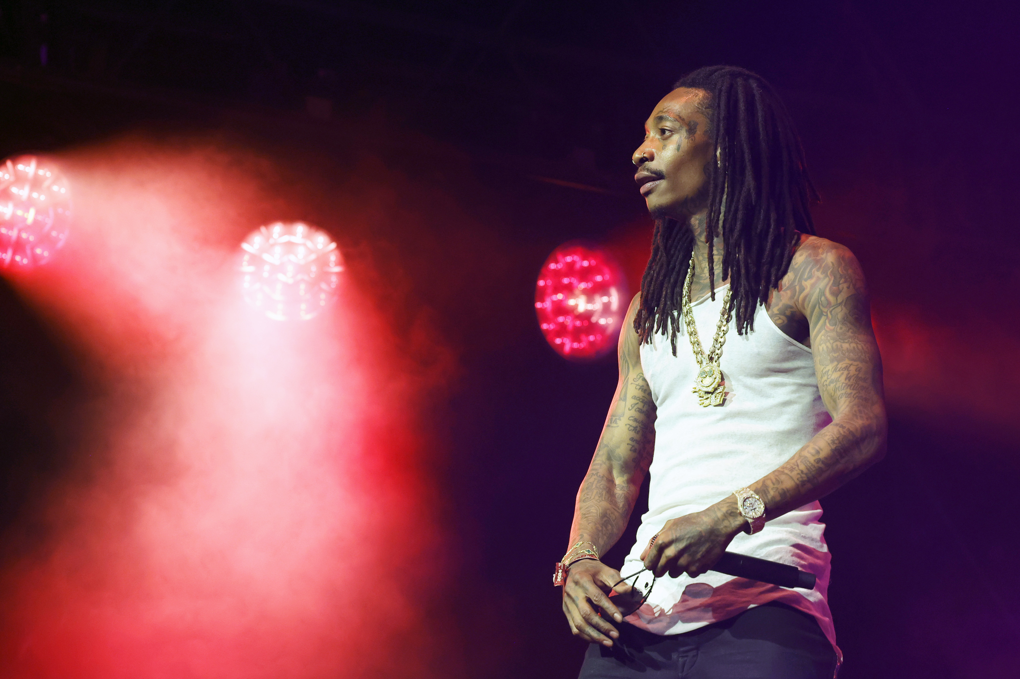 Wiz Khalifa performs during the 2024 Stagecoach Festival at Empire Polo Club on April 28 in Indio, California. | Source: Getty Images