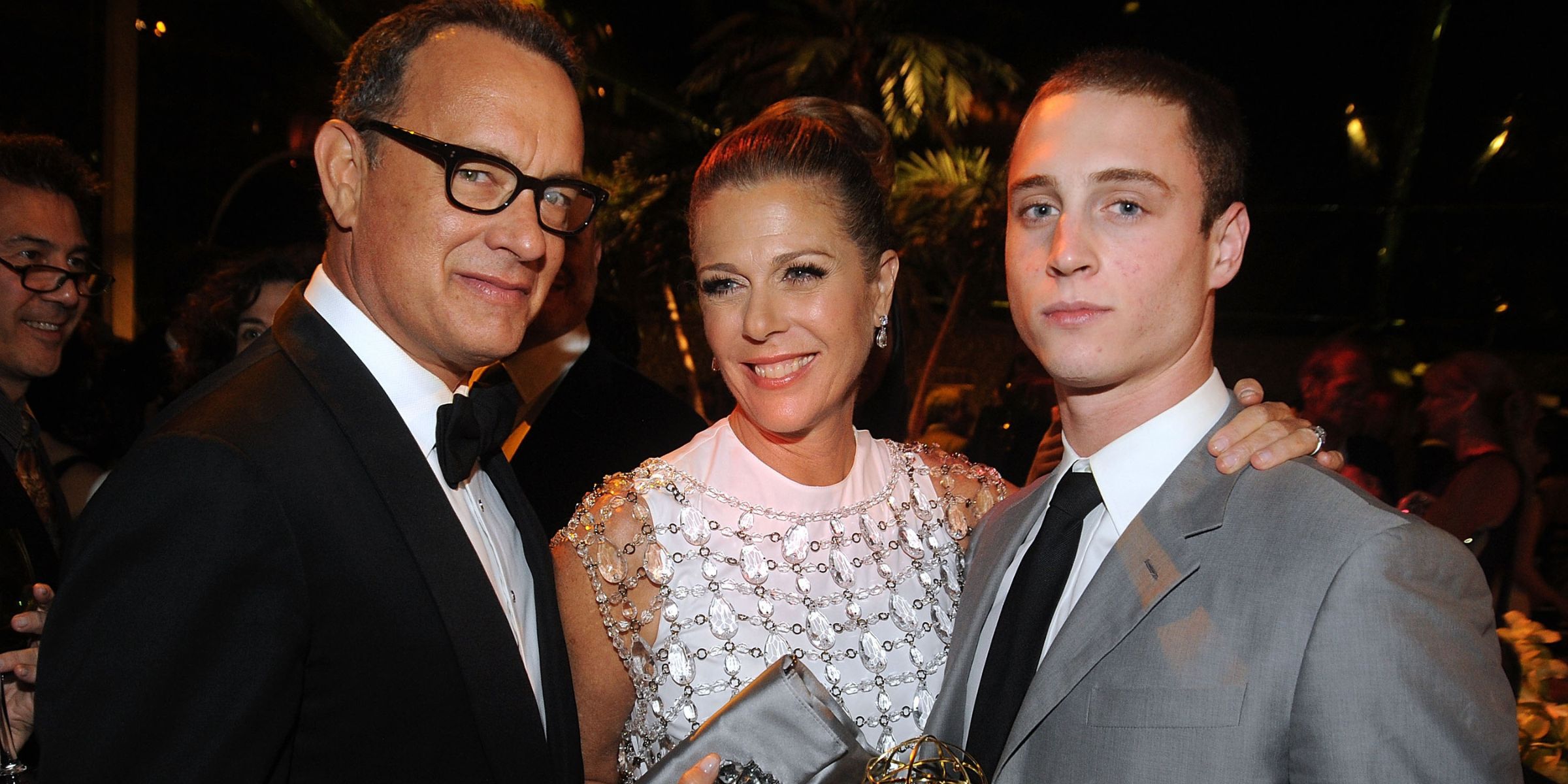 Tom Hanks, Rita Wilson, and Chet Hanks | Source: Getty Images