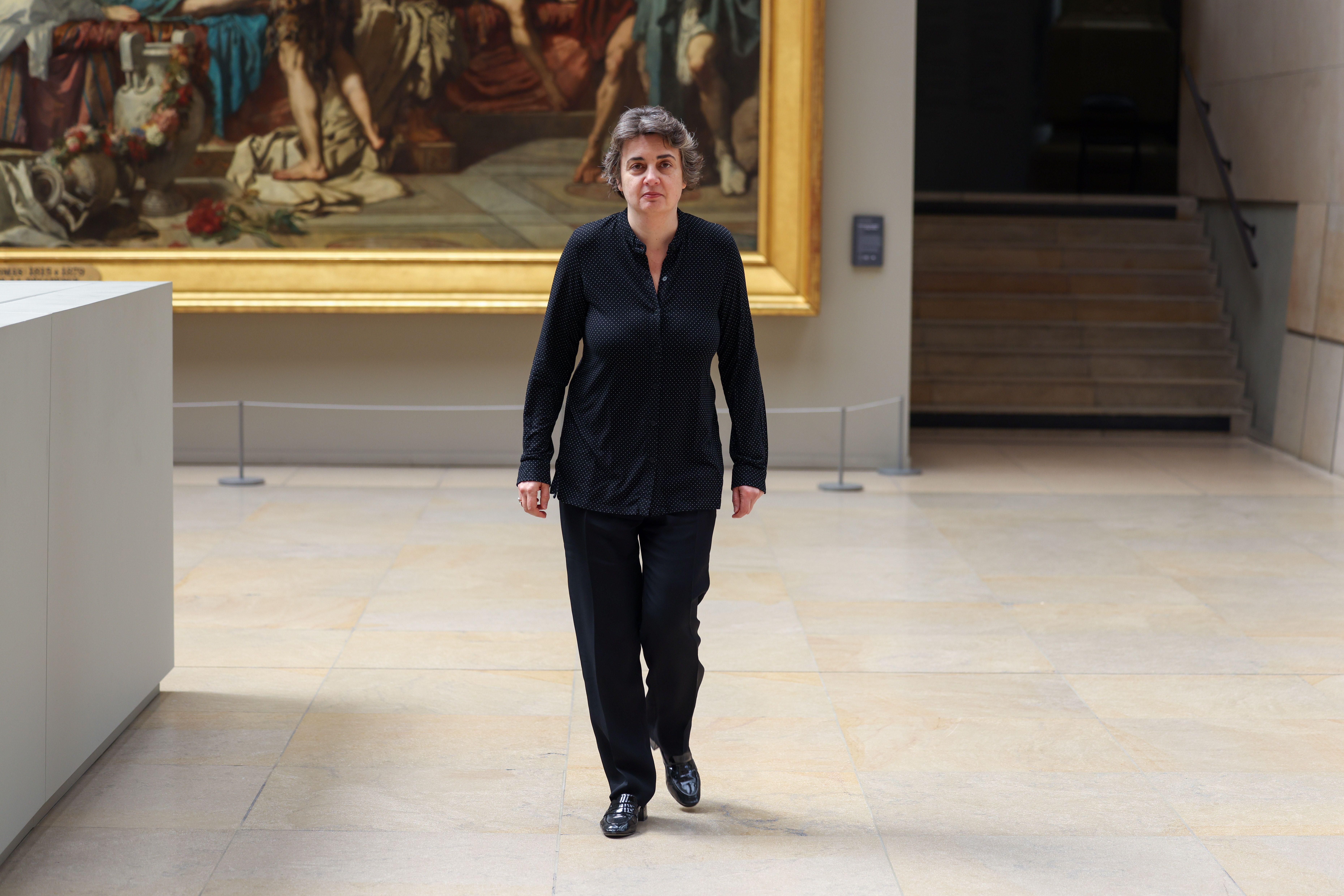 La directrice du musée Laurence des Cars est vue au musée d'Orsay le 17 mai 2021 à Paris. | Photo : Getty Images