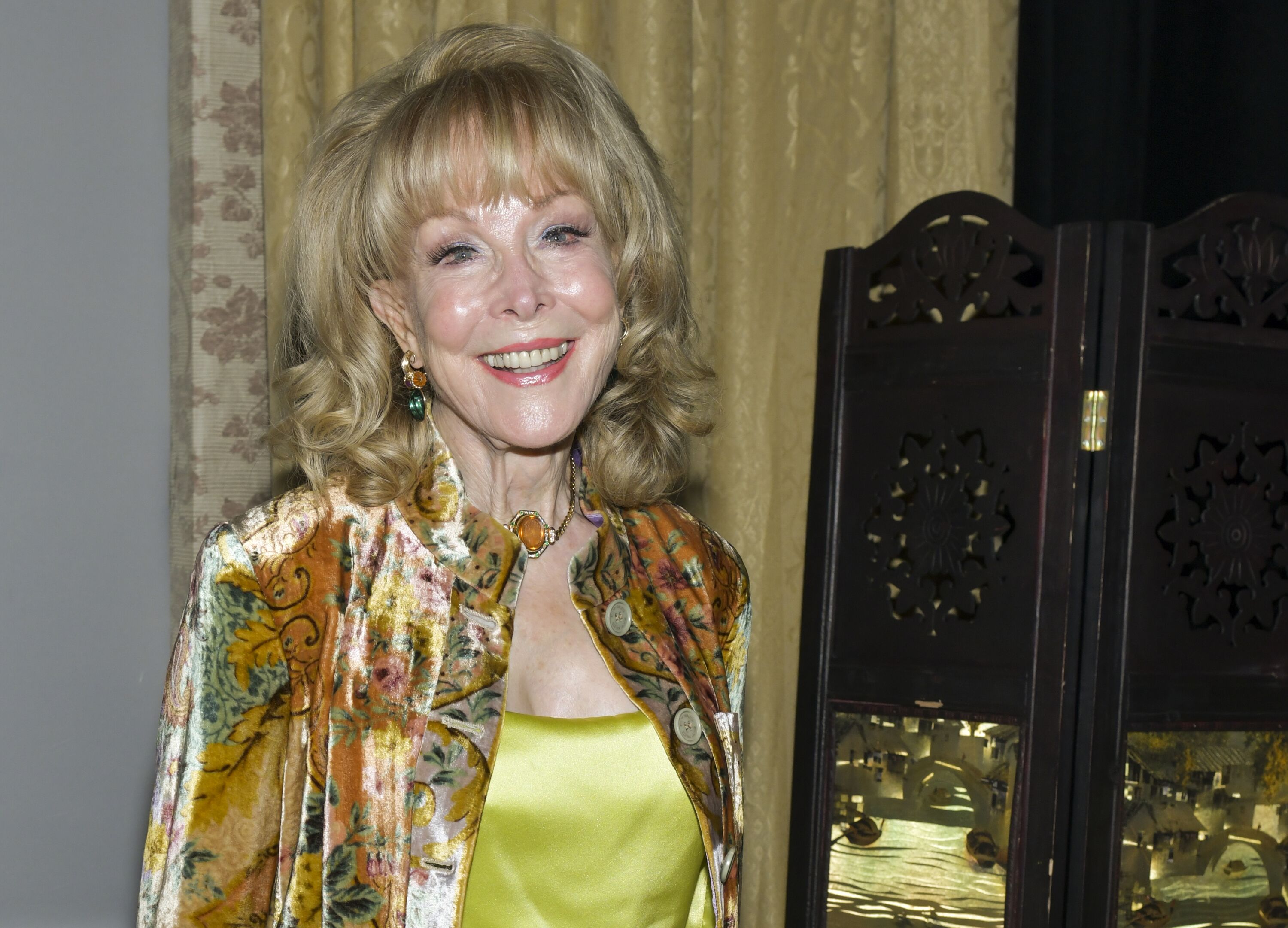 Barbara Eden pose for portrait at the LA Premiere of Renee Taylor's "My Life On A Diet" Night 1. | Source: Getty Images