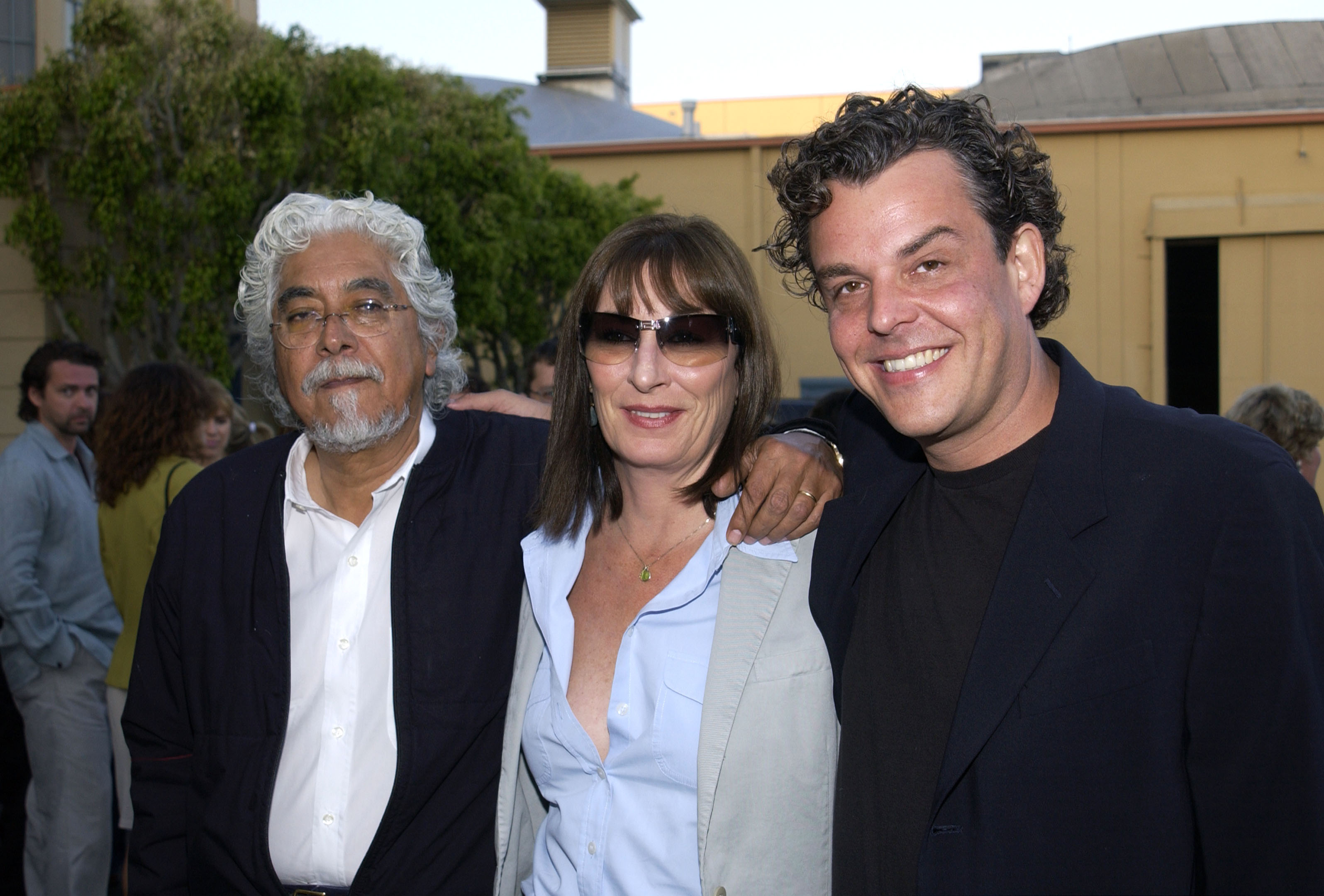 Robert Graham, Anjelica Huston & Danny Huston are seen during the "Ivansxtc" Los Angeles Premiere at Raleigh Studios in Los Angeles, California, United States.  |  Source: Getty Images