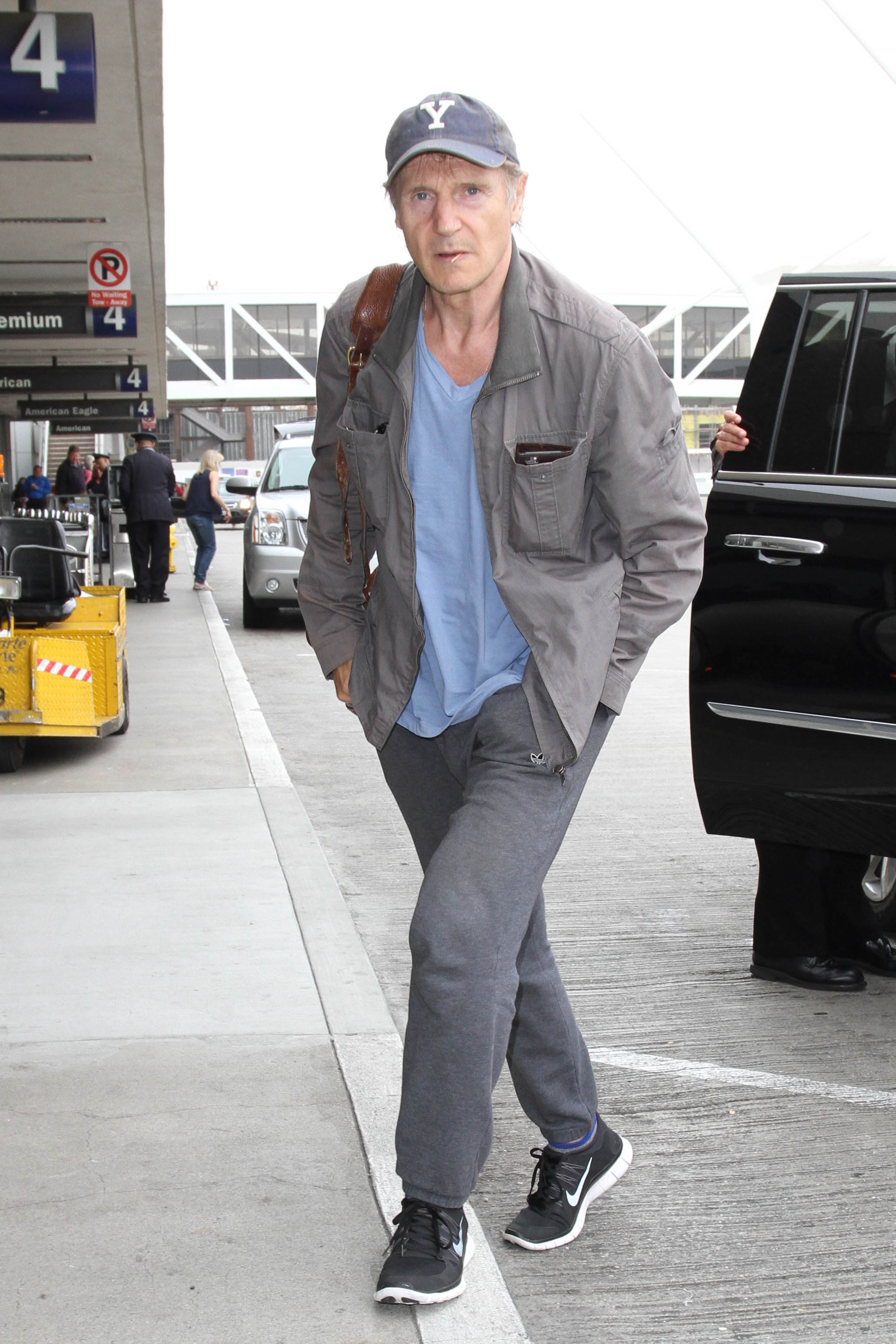 Liam Neeson is seen at LAX. on June 10, 2015 in Los Angeles, California | Source: Getty Images